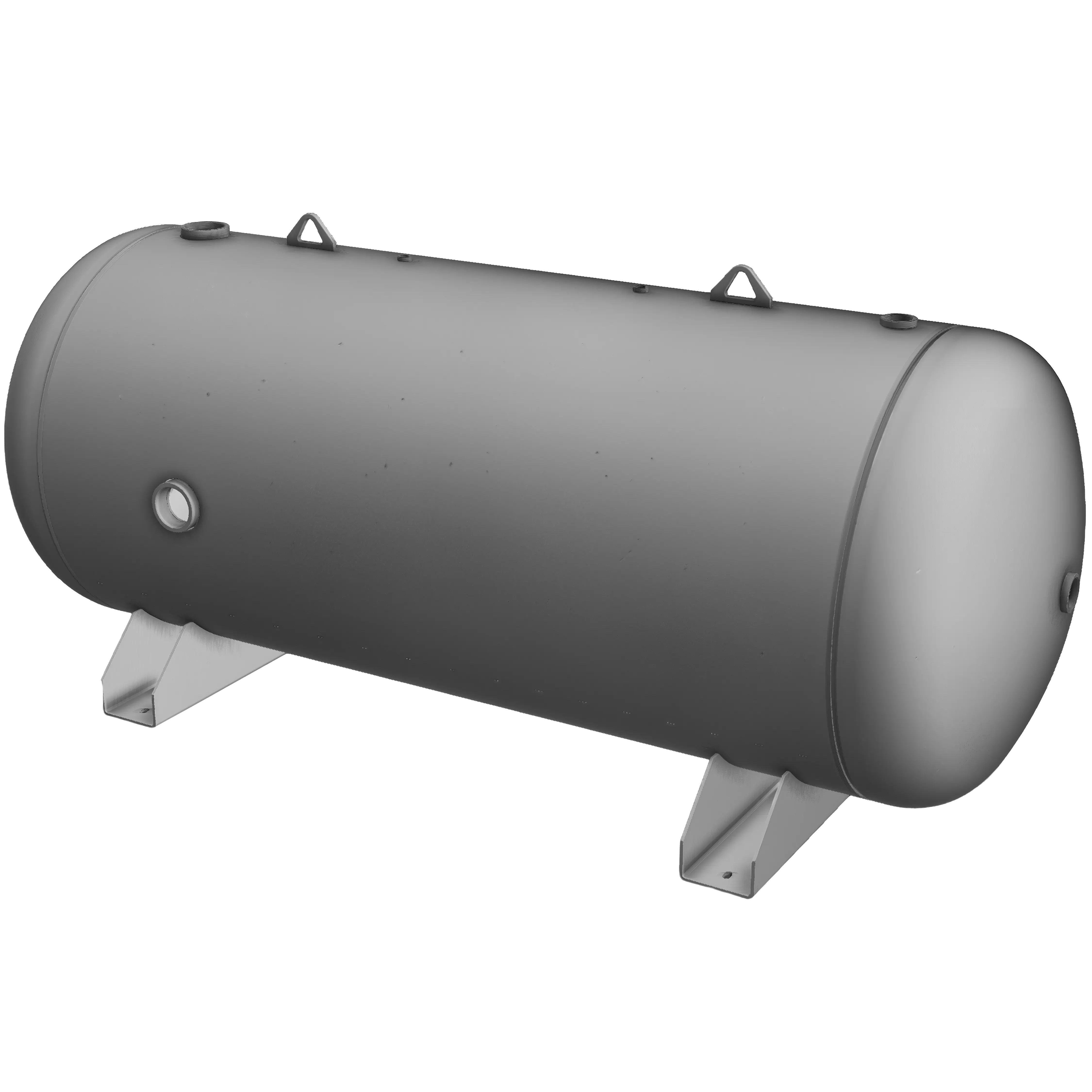 400 Gallon 165PSI Horizontal Air Tank By Morganton with Saddle legs | VES0010575 Morganton