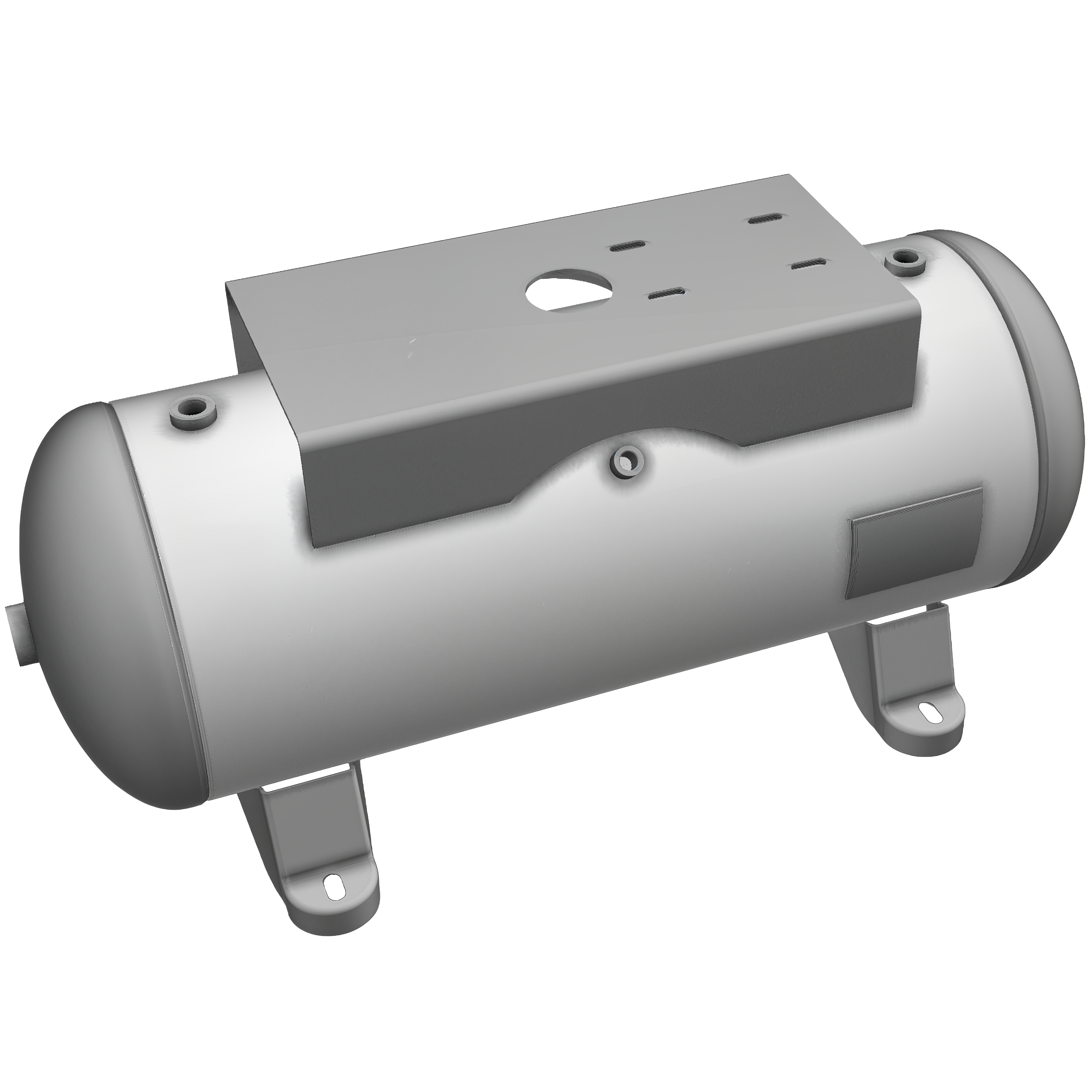 15 Gallon 200PSI Horizontal Air Tank with Top Plate By Morganton | VES0011029