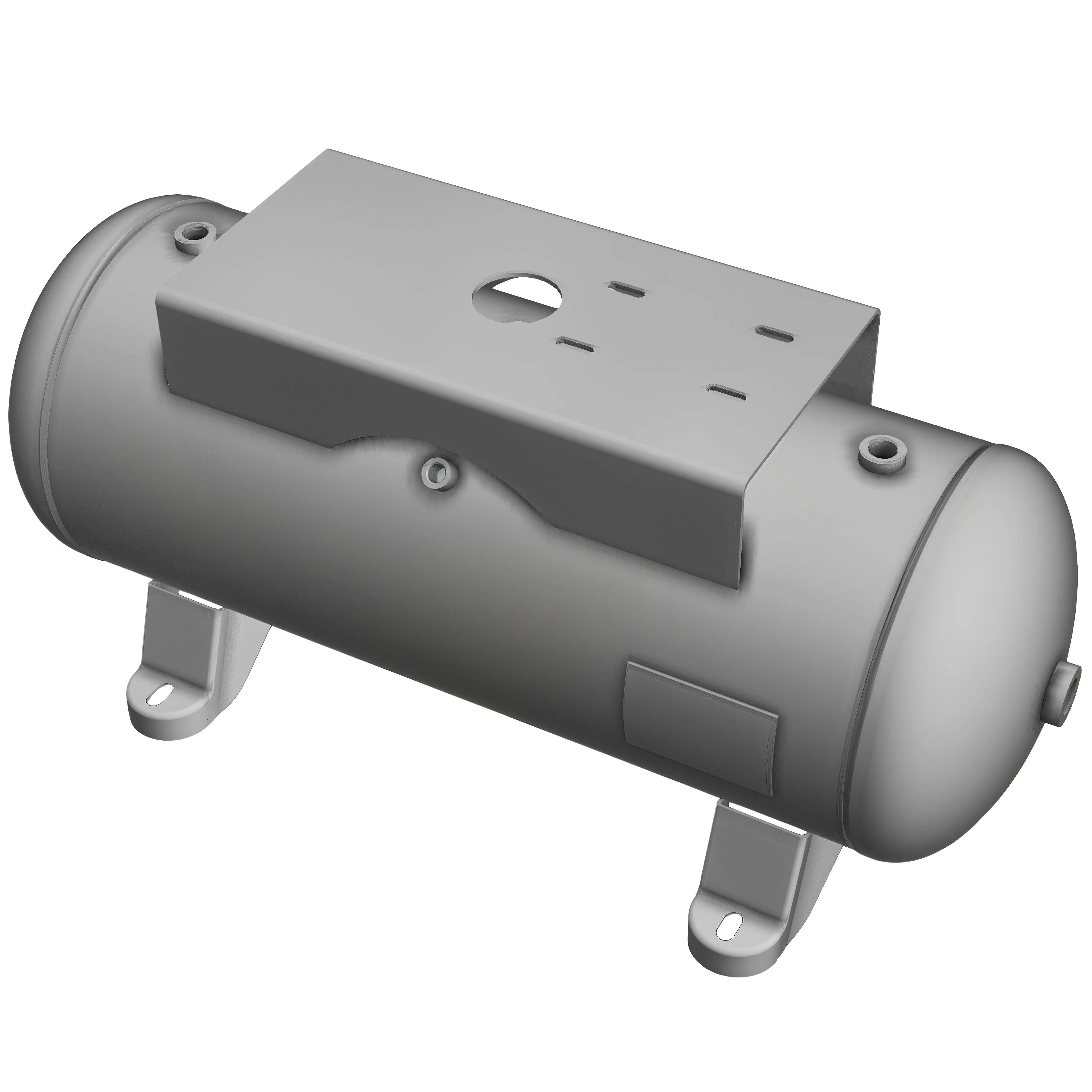 15 Gallon 200PSI Horizontal Air Tank with Top Plate By Morganton | VES0011029 Morganton