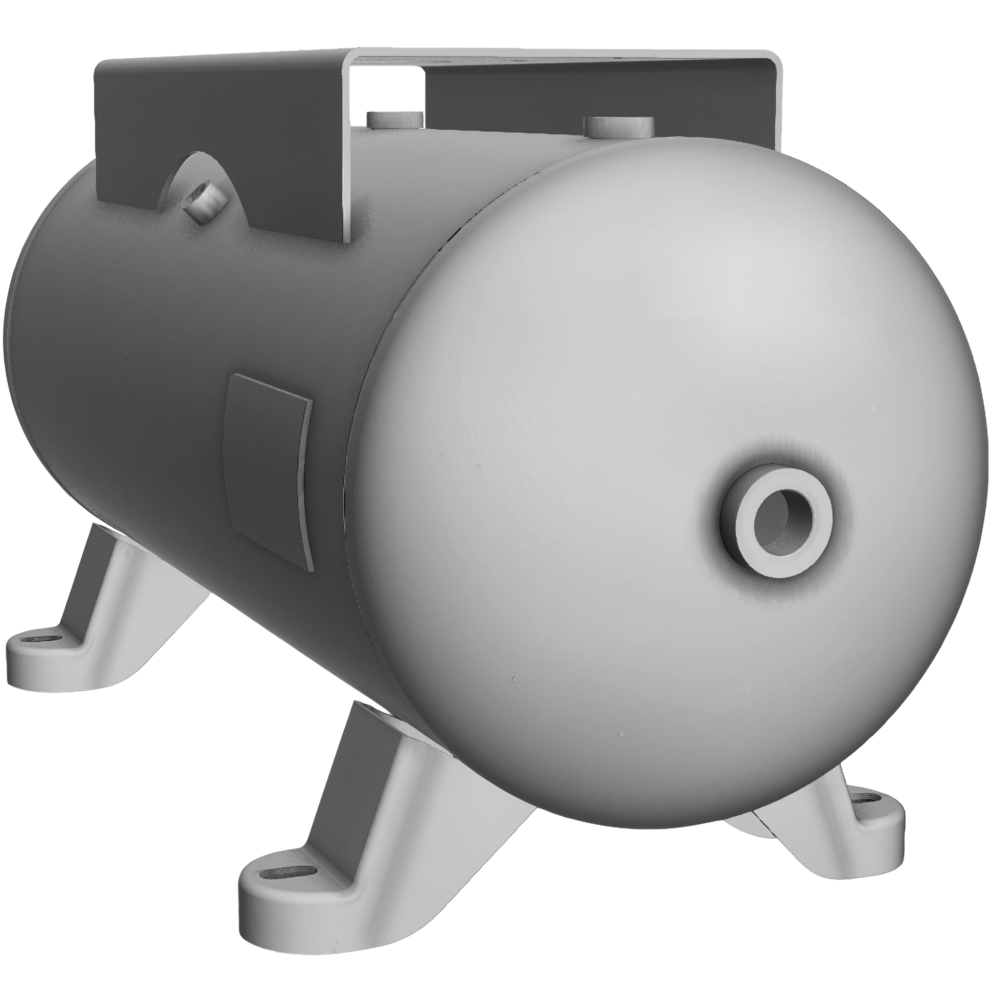 15 Gallon 200PSI Horizontal Air Tank with Top Plate By Morganton | VES0011029 Morganton