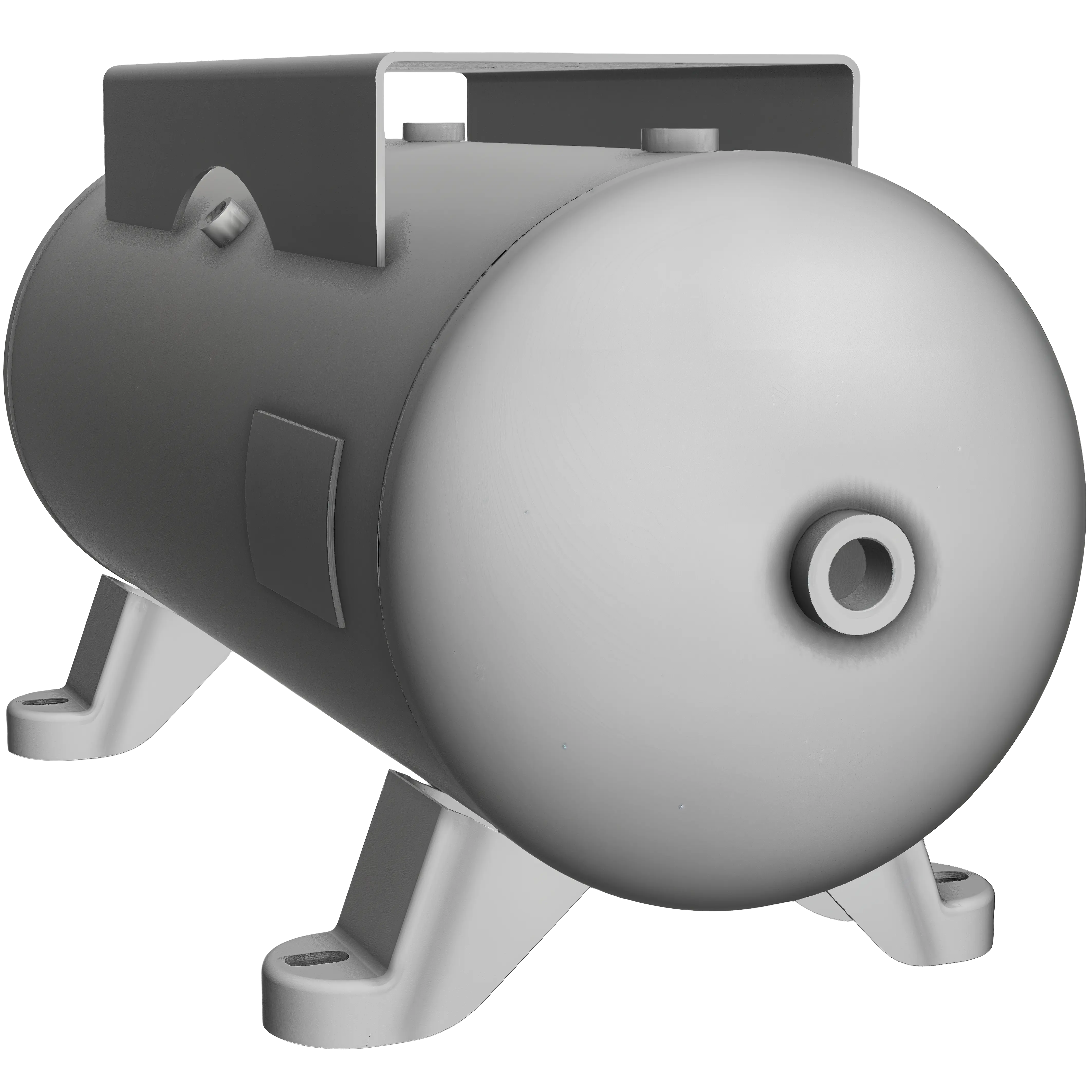 15 Gallon 200PSI Horizontal Air Tank with Top Plate By Morganton | VES0011029 Morganton