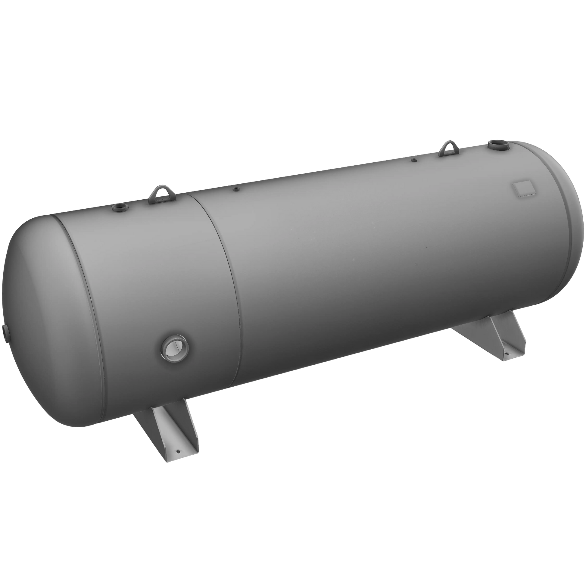 500 Gallon 200PSI Horizontal Air Tank with Saddle by Morganton | VES0010721 Morganton
