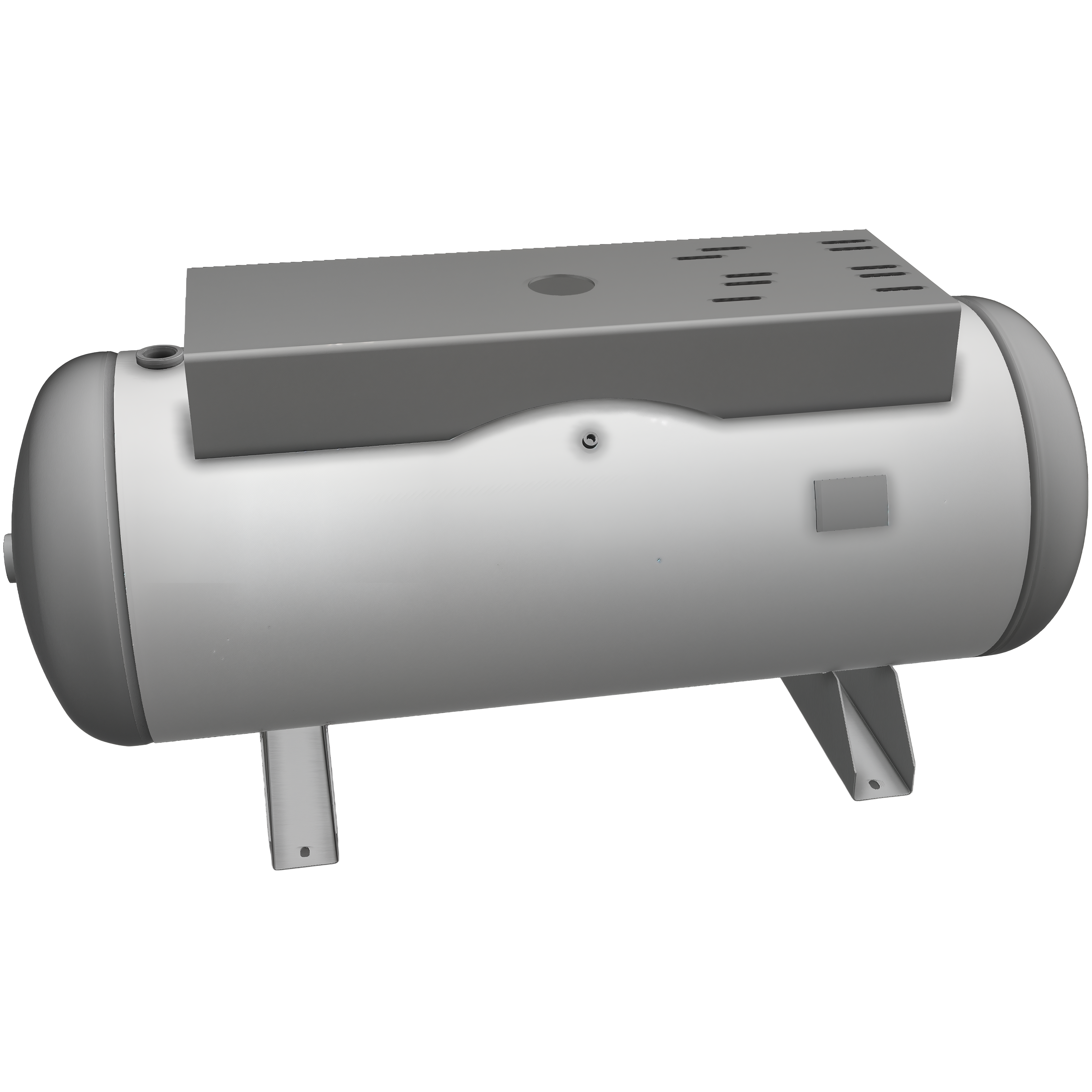 120 Gallon 300PSI Horizontal Air Tank with Saddle Feet and Top Plate By Morganton | VES0011090