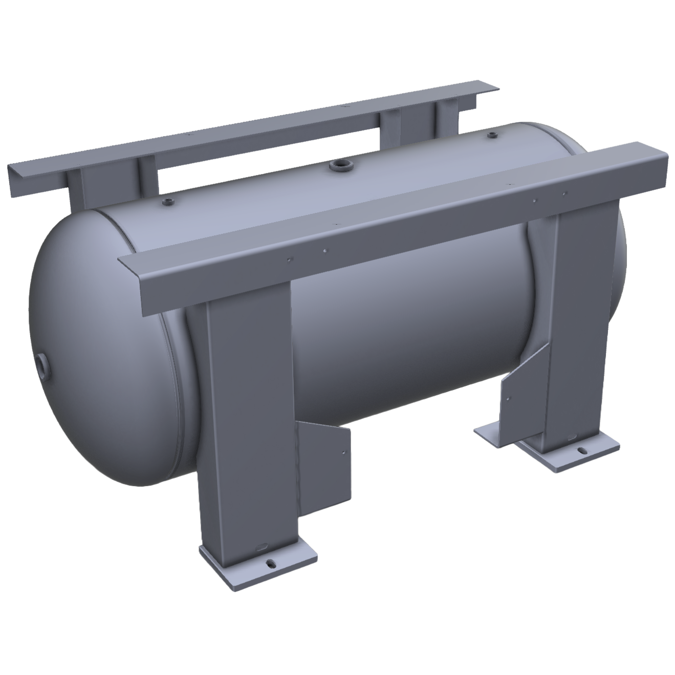200 Gallon 200PSI Grasshopper Horizontal Air Tank By Morganton | VES0011198