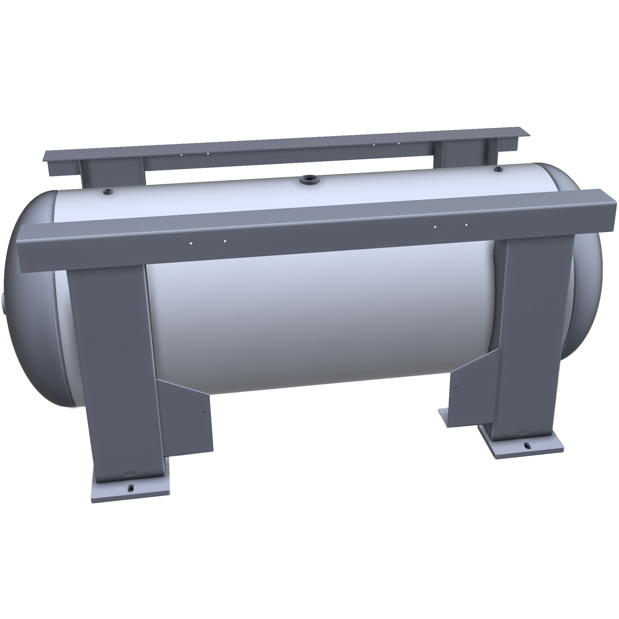 240 Gallon 200PSI Grasshopper Horizontal Air Tank By Morganton | VES0011199