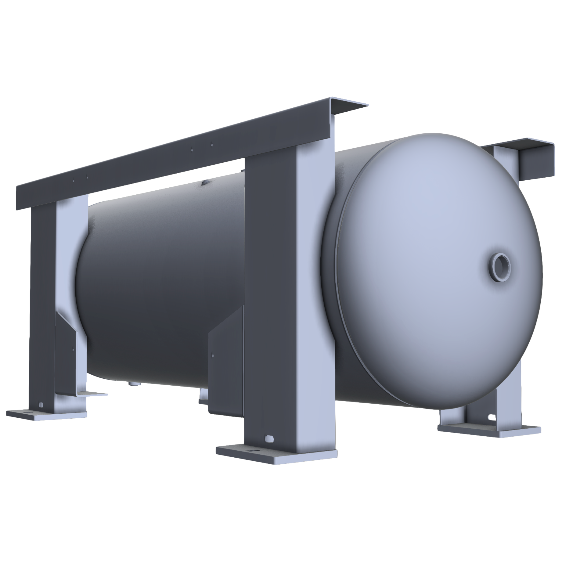 240 Gallon 200PSI Grasshopper Horizontal Air Tank By Morganton | VES0011199