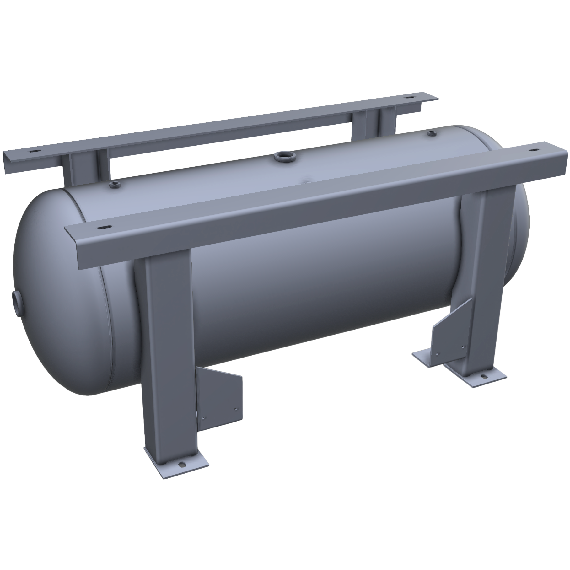120 Gallon 200PSI Grasshopper Horizontal Air Tank By Morganton | VES0011197