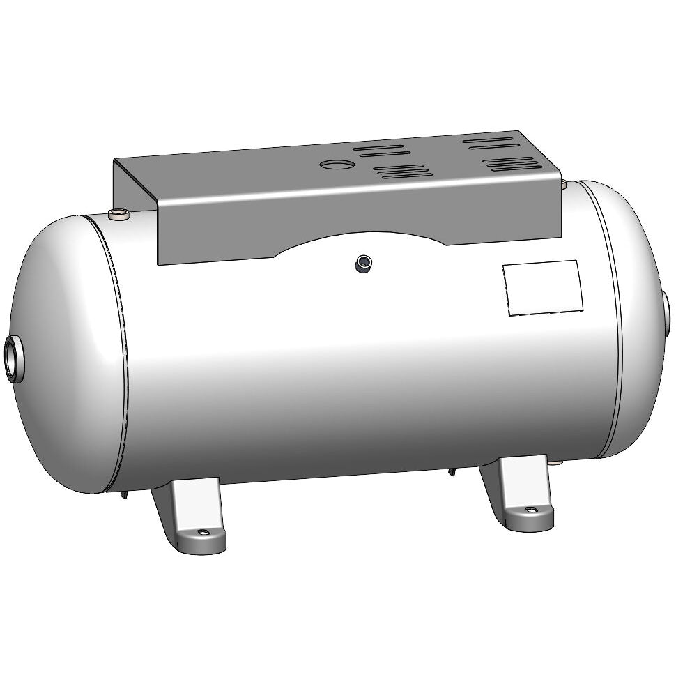 30 Gallon 200 PSI Horizontal Air Tank with Feet+Top plate by Morganton | VES04760