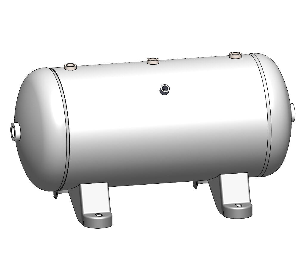 12 Gallon 200 PSI Horizontal Air Tank with Feet by Morganton | VES04761
