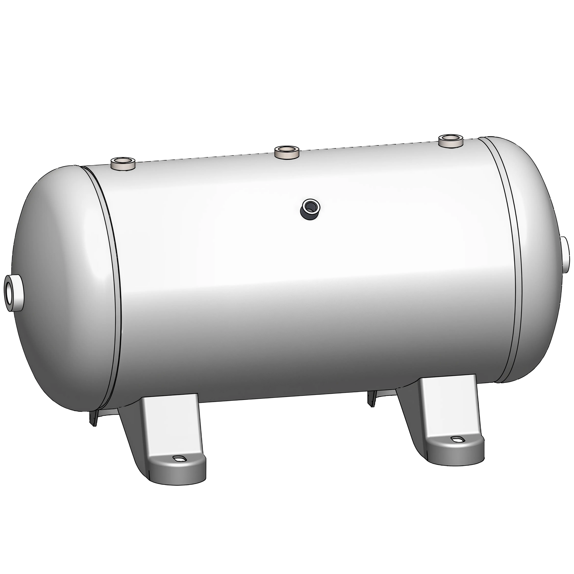 12 Gallon 200 PSI Horizontal Air Tank with Feet by Morganton | VES04761 Morganton