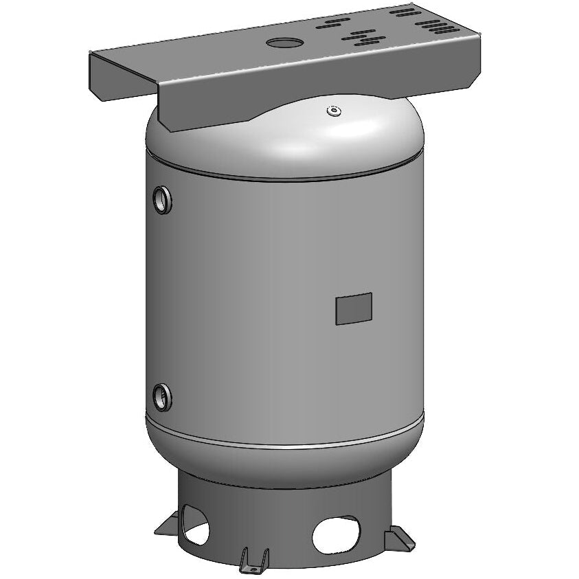 120 Gallon 200 PSI Vertical Air Tank with Base ring+Top plate by Morganton | VES04766
