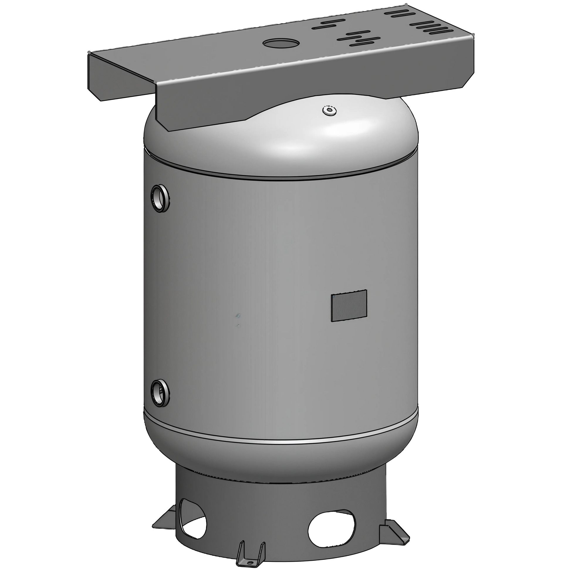 120 Gallon 200 PSI Vertical Air Tank with Base ring+Top plate by Morganton | VES04766 Morganton