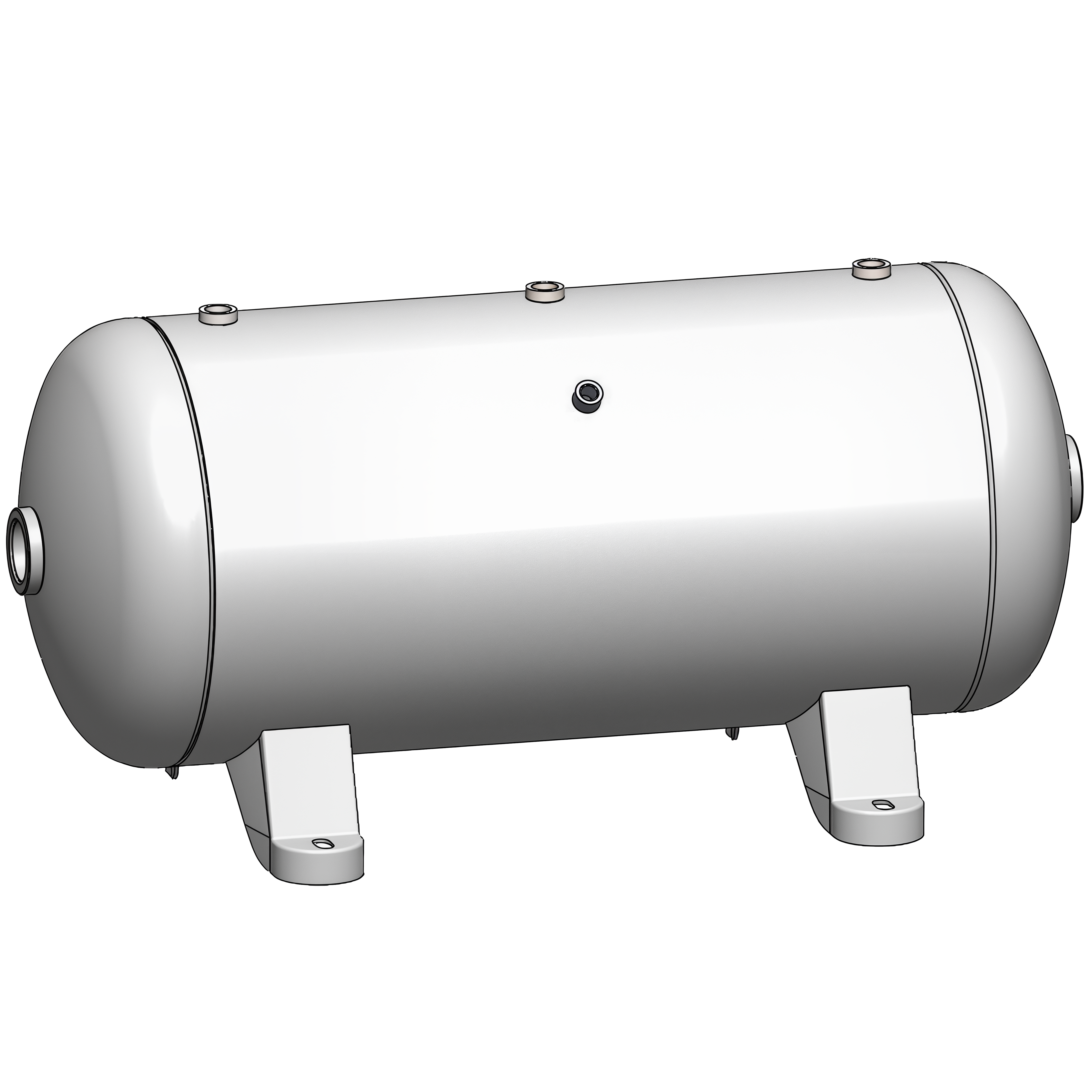 20 Gallon 200 PSI Horizontal Air Tank with Feet by Morganton | VES04770