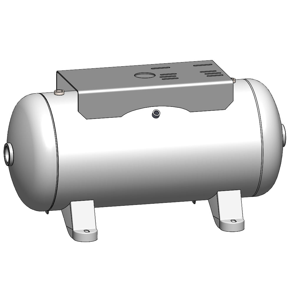20 Gallon 200 PSI Horizontal Air Tank with Feet+top plate by Morganton | VES04771