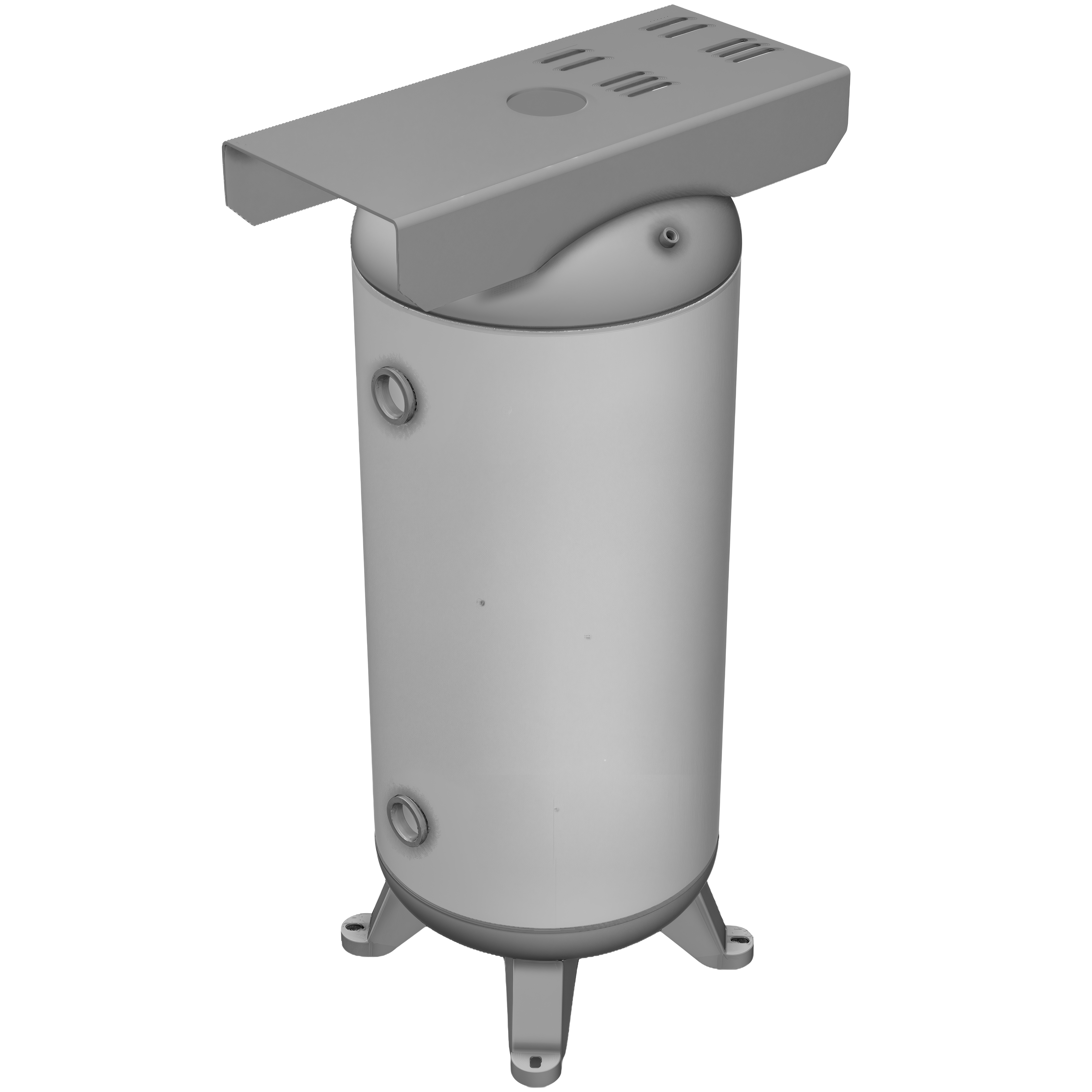 60 Gallon 200 PSI Vertical Air Tank with Feet+Top plate by Morganton | VES04772