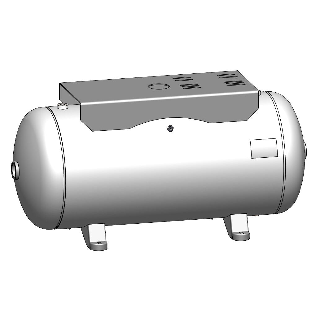 60 Gallon 200 PSI Horizontal Air Tank with Feet+Top plate by Morganton | VES04774