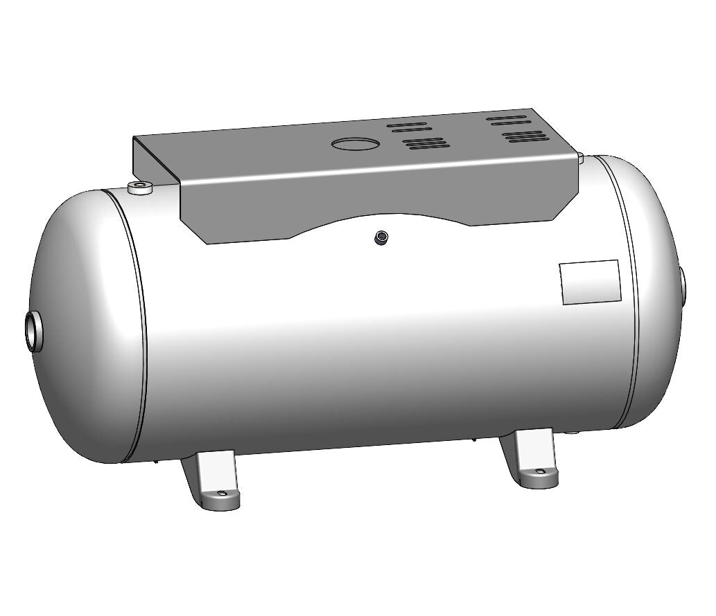 60 Gallon 300PSI Horizontal Air Tank with Top Plate By Morganton | VES0010792