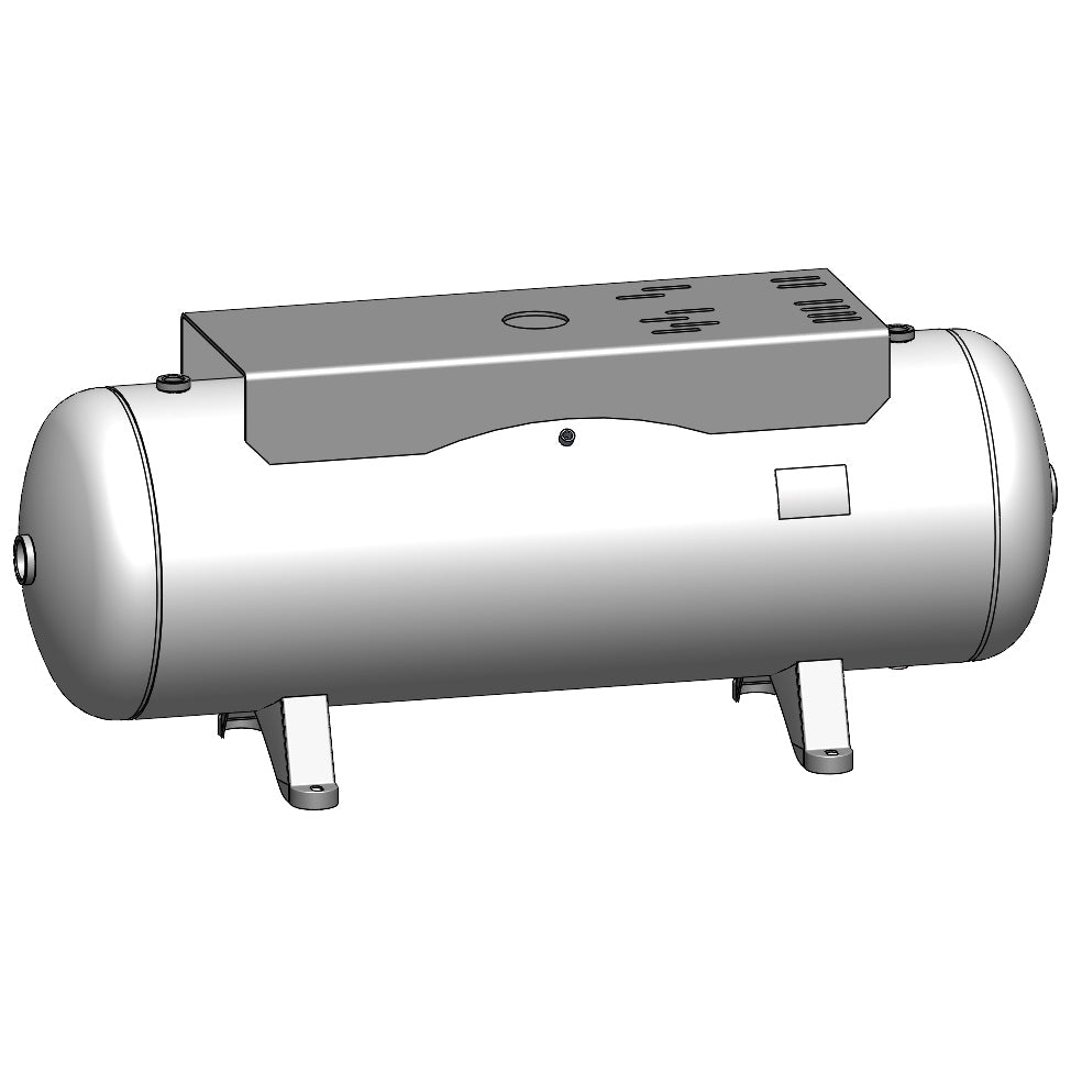 80 Gallon 200 PSI Horizontal Air Tank with Feet+top plate by Morganton | VES04781