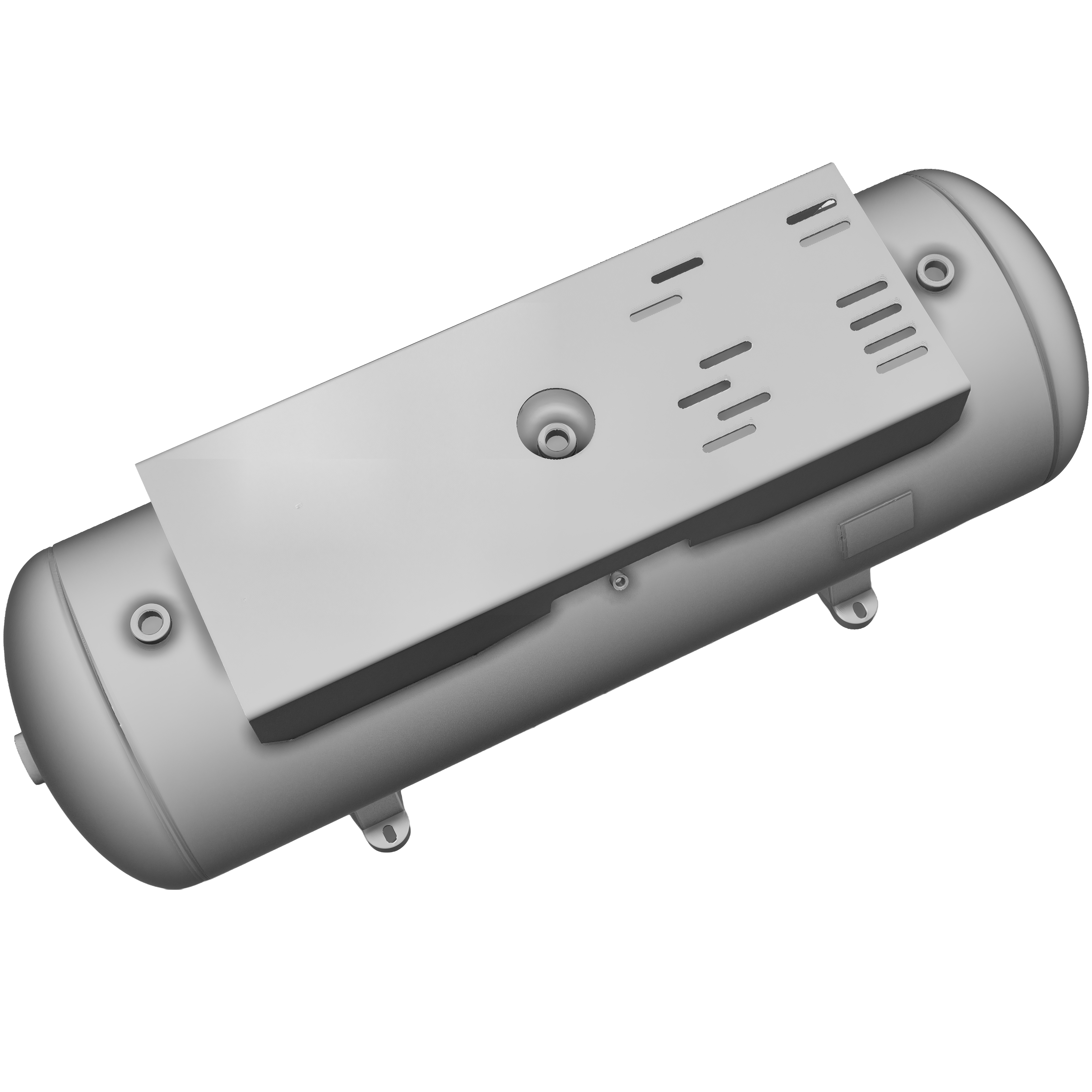 80 Gallon 200 PSI Horizontal Air Tank with Feet+top plate by Morganton | VES04781