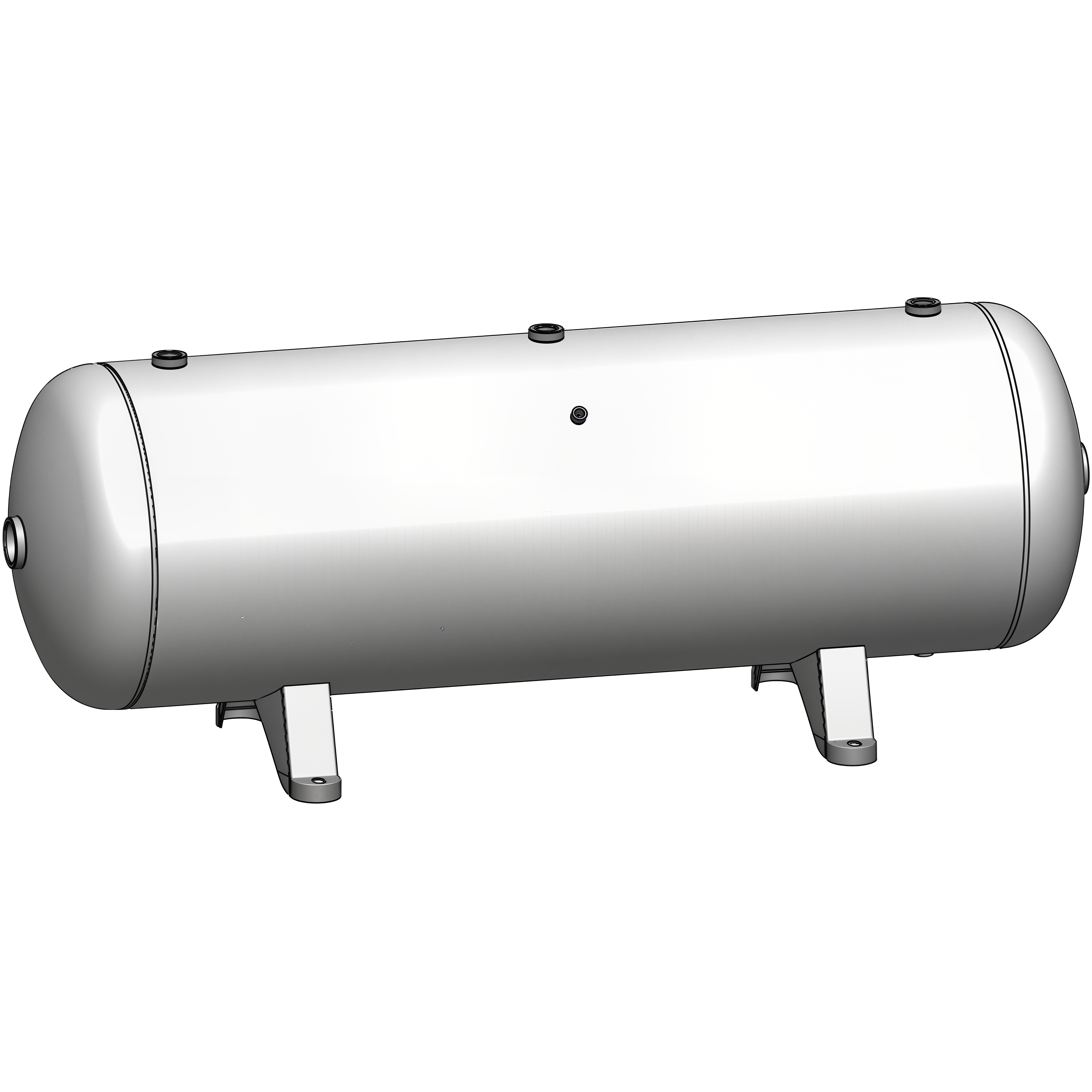 80 Gallon 200 PSI Horizontal Air Tank with Feet by Morganton | VES04854