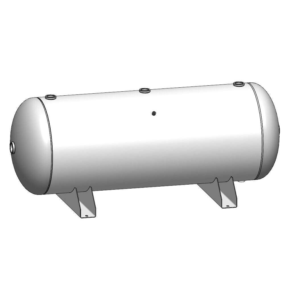 120 Gallon 200 PSI Horizontal Air Tank with Saddle by Morganton | VES04863
