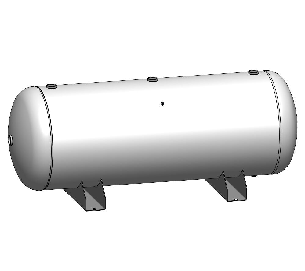 500 Gallon 165 PSI Horizontal Air Tank with Saddle by Morganton | VES0010720