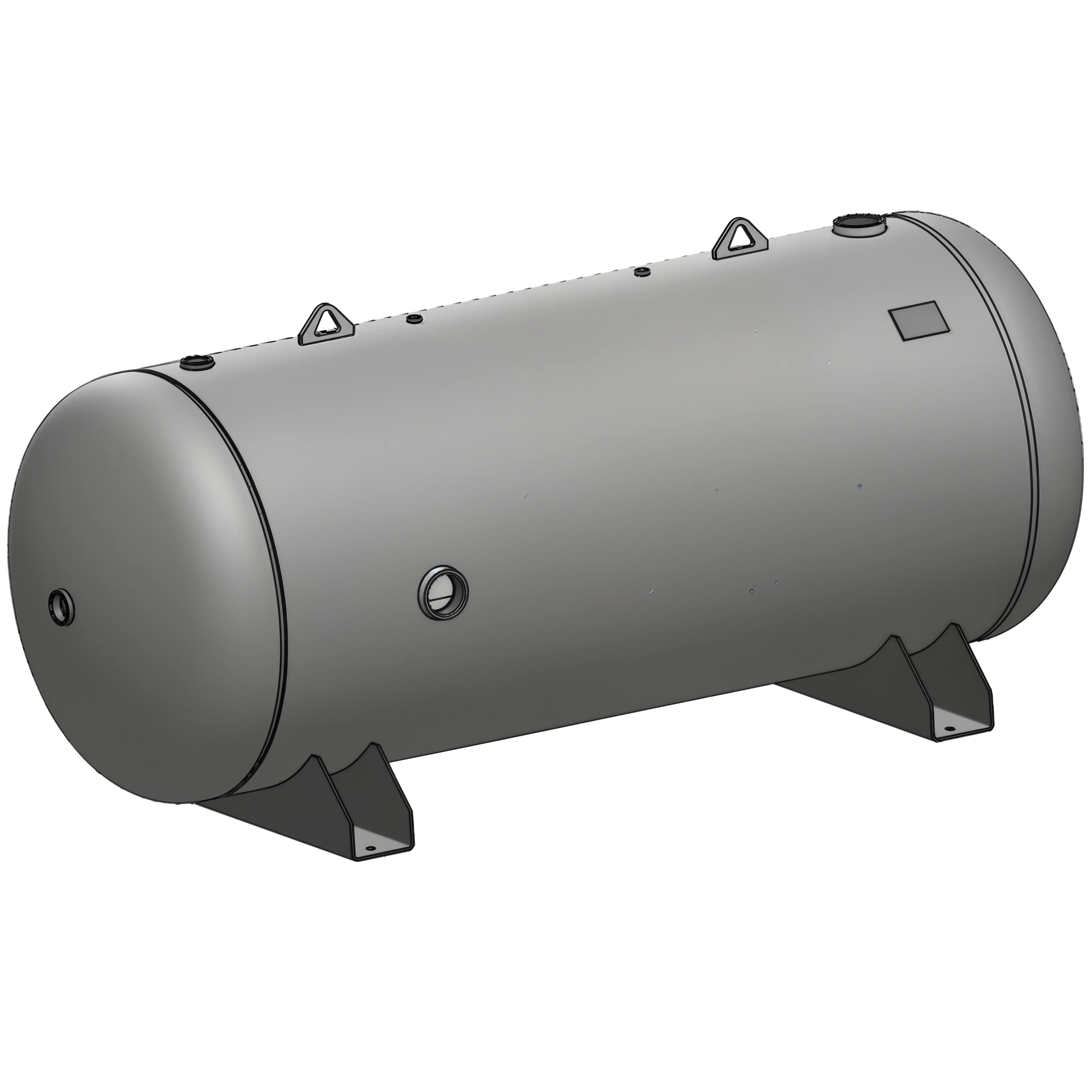 400 Gallon 200 PSI Horizontal Air Tank with Saddle by Morganton | VES09076 Morganton