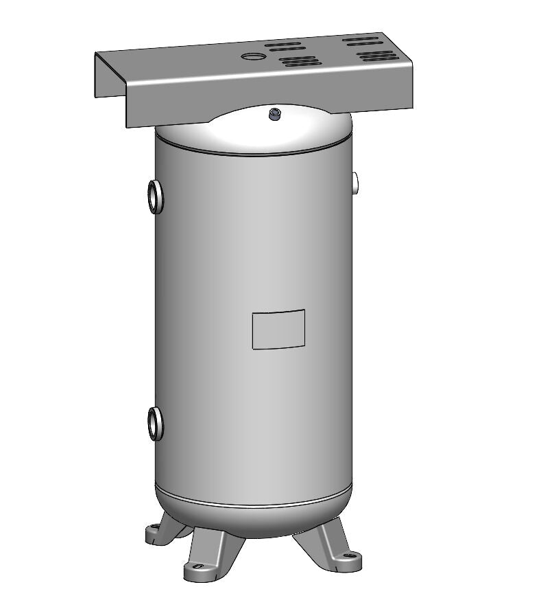 30 Gallon 200 PSI Vertical Air Tank with Feet+Top plate by Morganton | VES09121