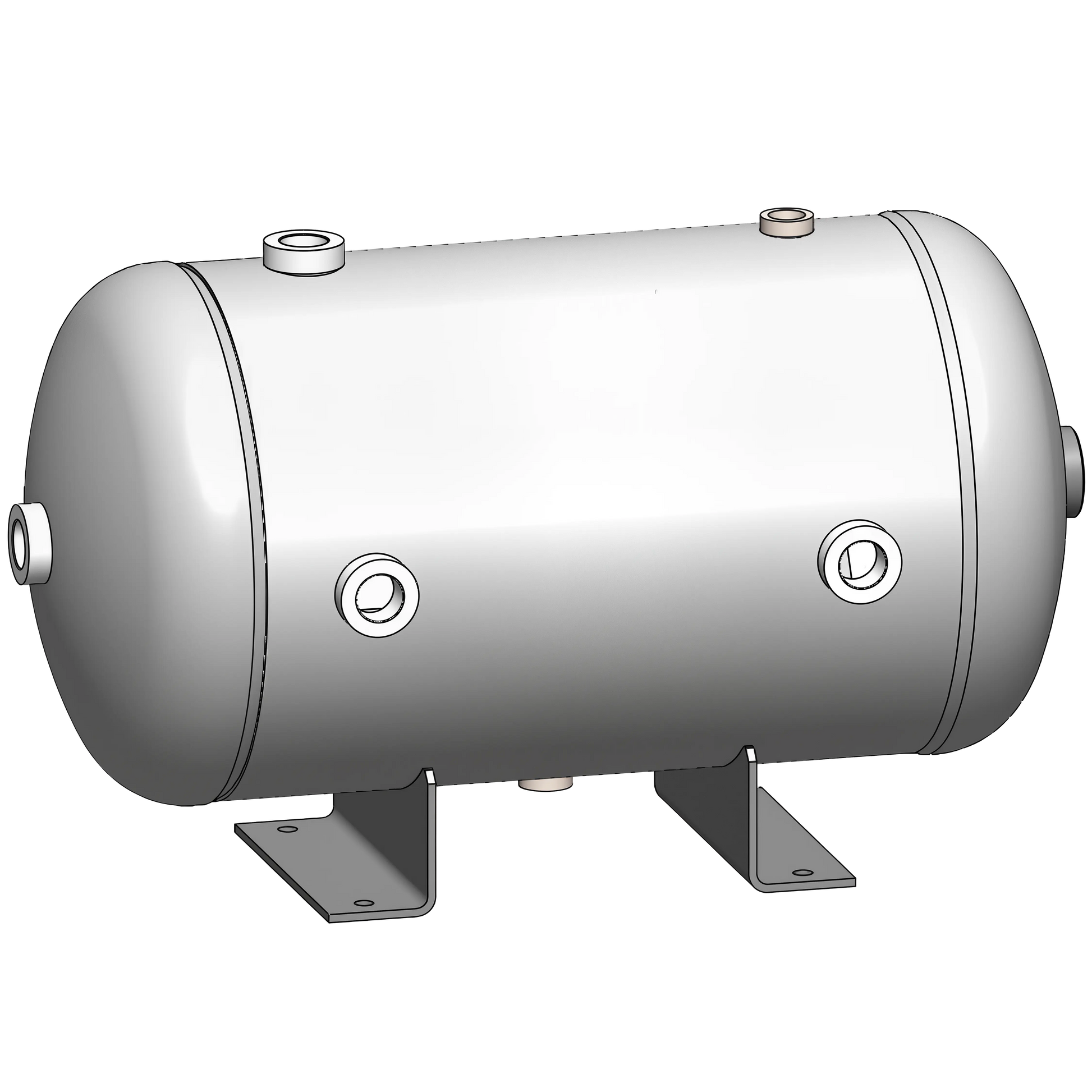 10 Gallon 200 PSI Horizontal Air Tank with Feet by Morganton | VES09653 Morganton