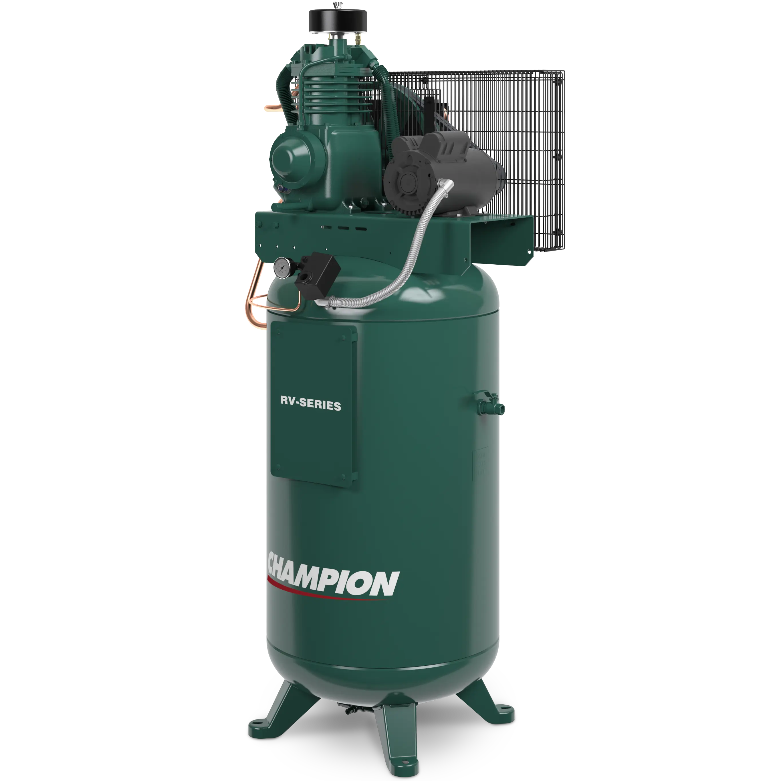 Champion 3 HP RV Series Splash Lubricated Electric Stationary Reciprocating Air Compressor