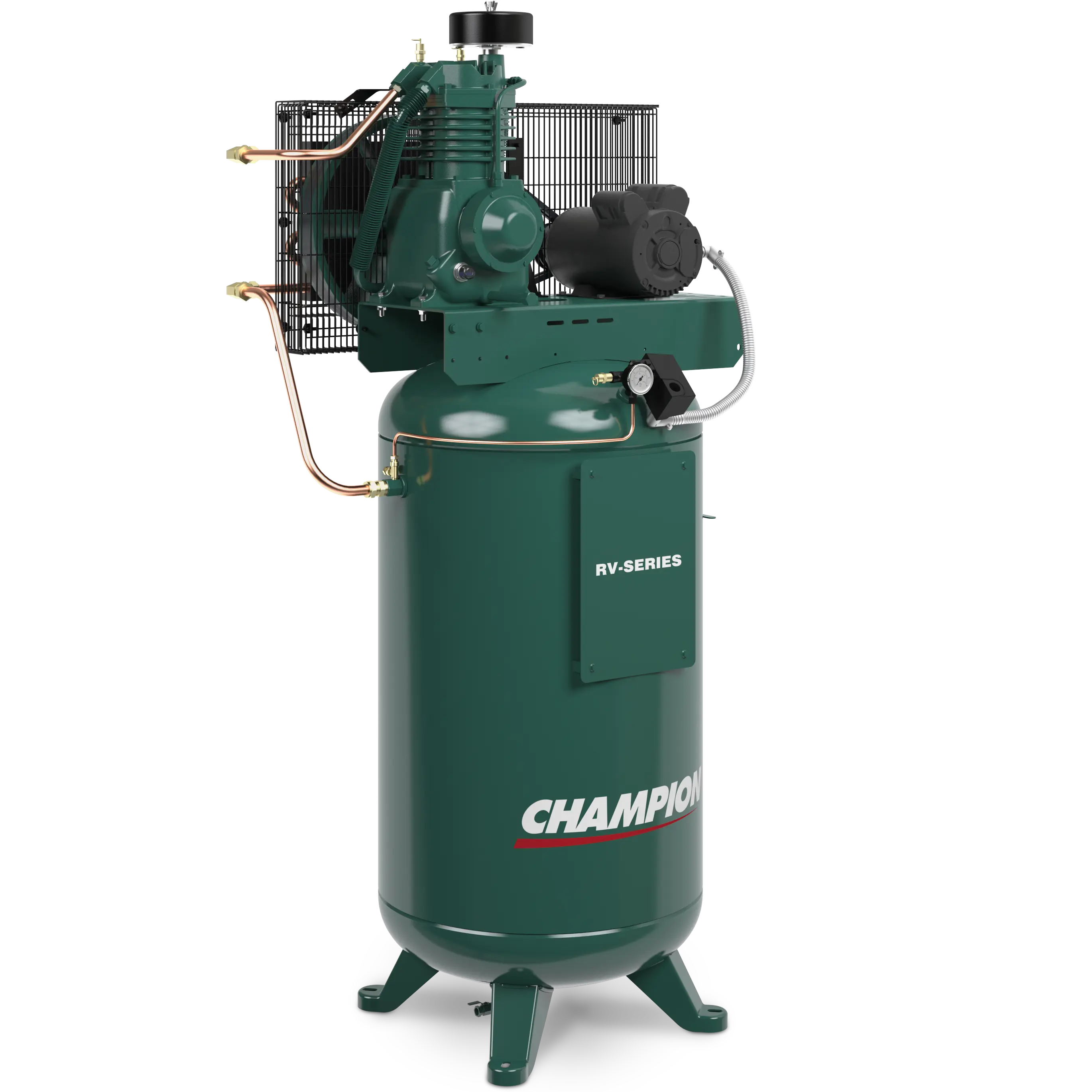 Champion 3 HP RV Series Splash Lubricated Electric Stationary Reciprocating Air Compressor