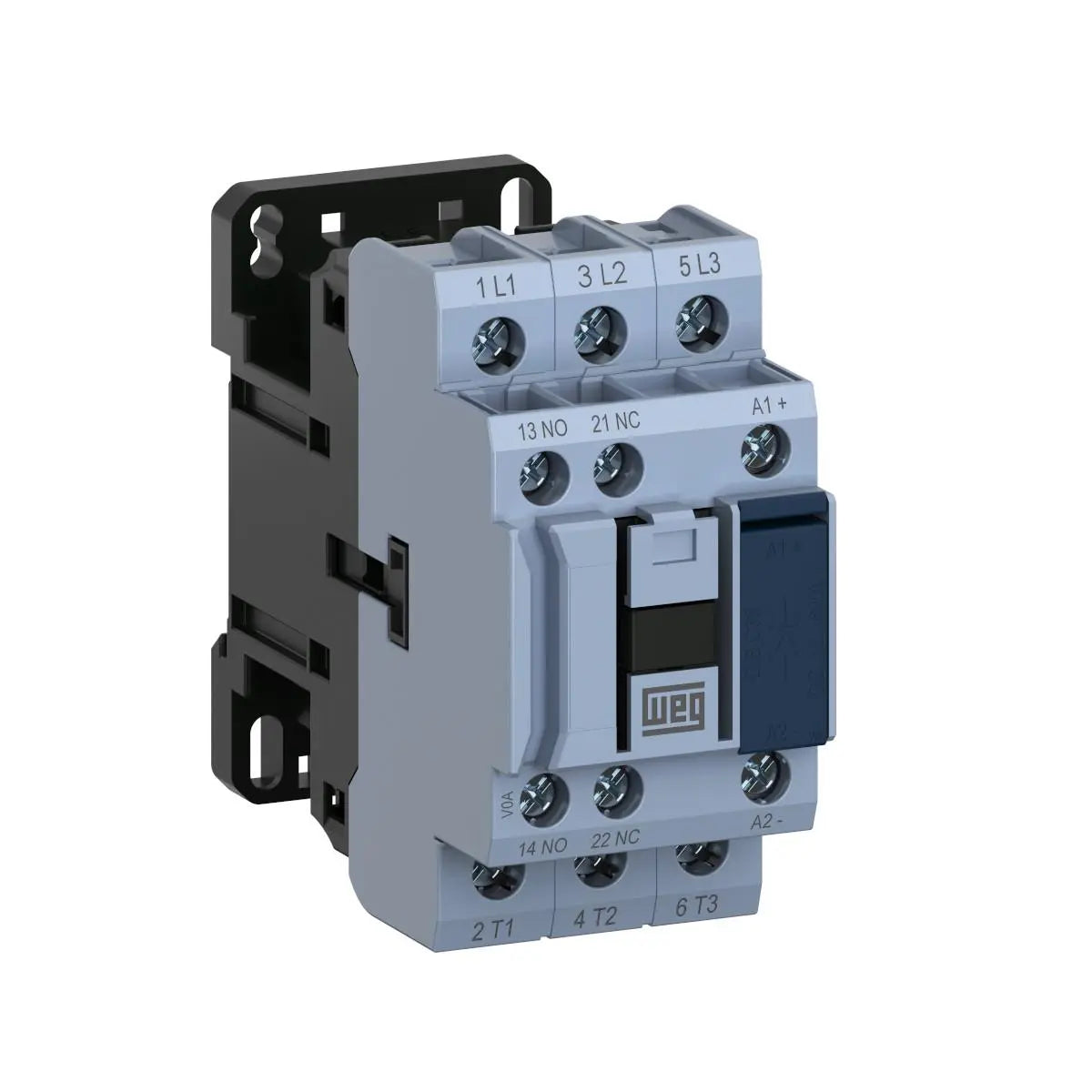 WEG CWB38 38 Amp 3-pole IEC contactor with 1NO+1NC auxiliary