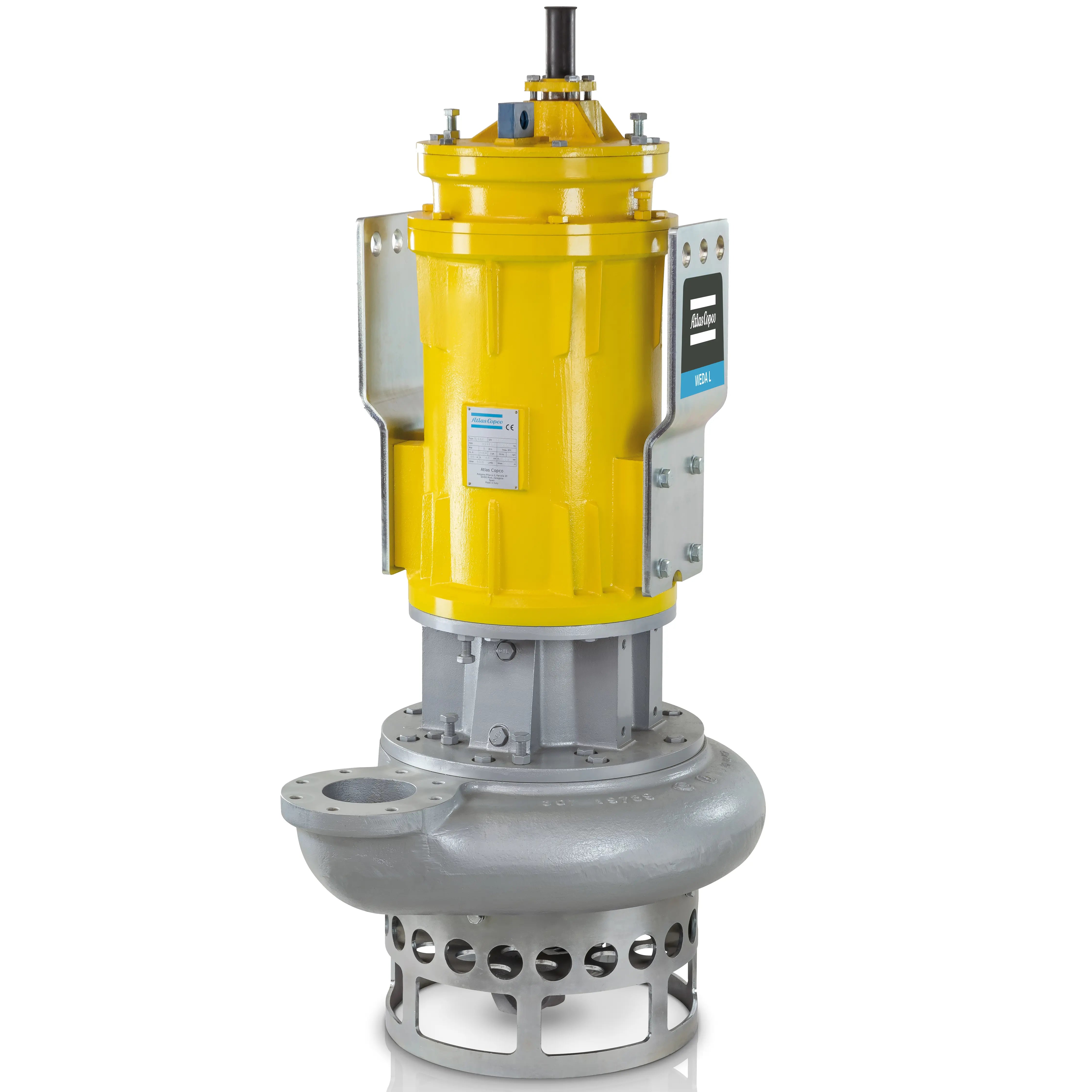 Atlas Copco WEDA L100N | High-Flow Industrial Submersible Slurry Pump — 60 HP, 460V 3-Phase, 2,600 GPM, 6" ANSI