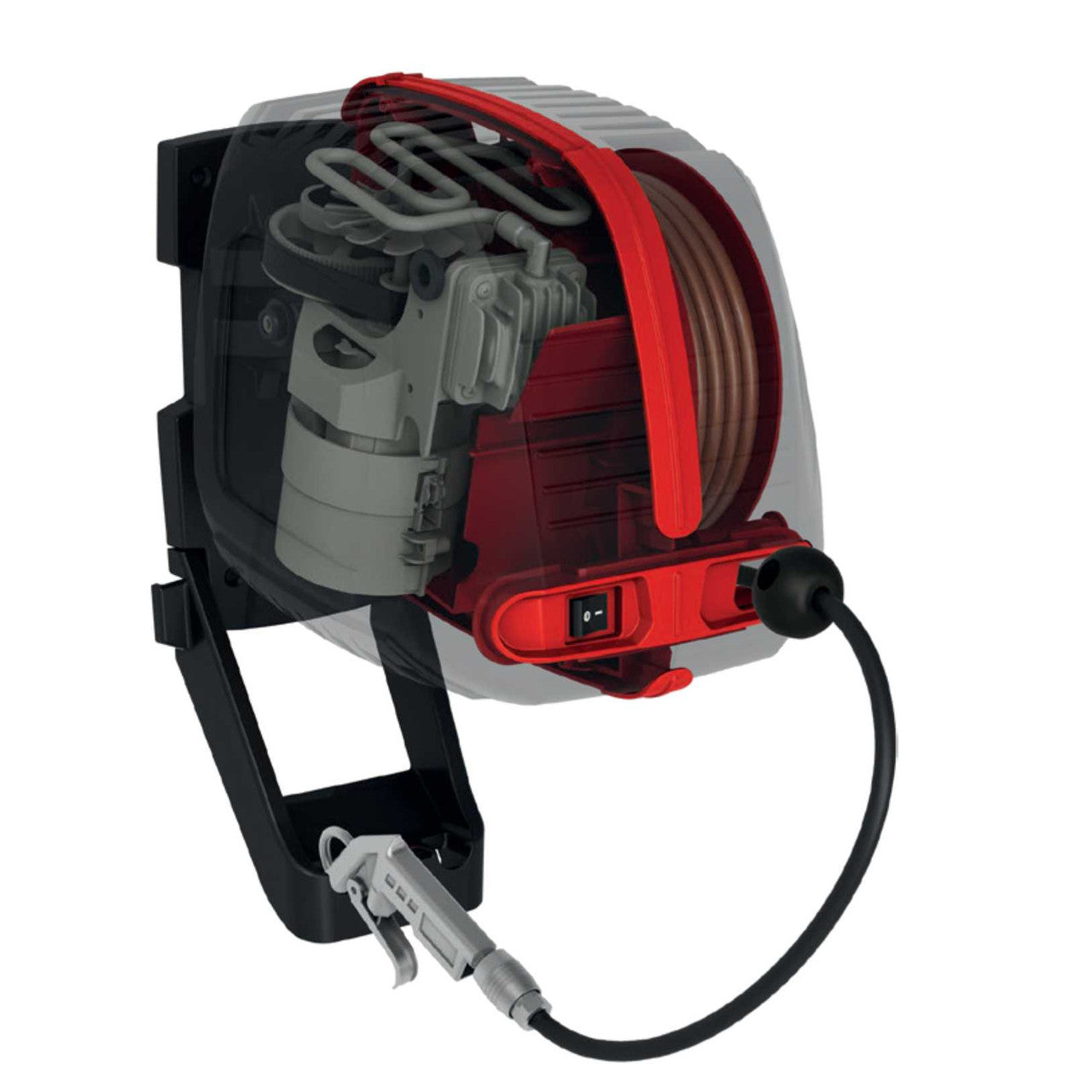 1.5HP Wall-Mounted Compressor With Hose Reel By Chicago Pneumatic