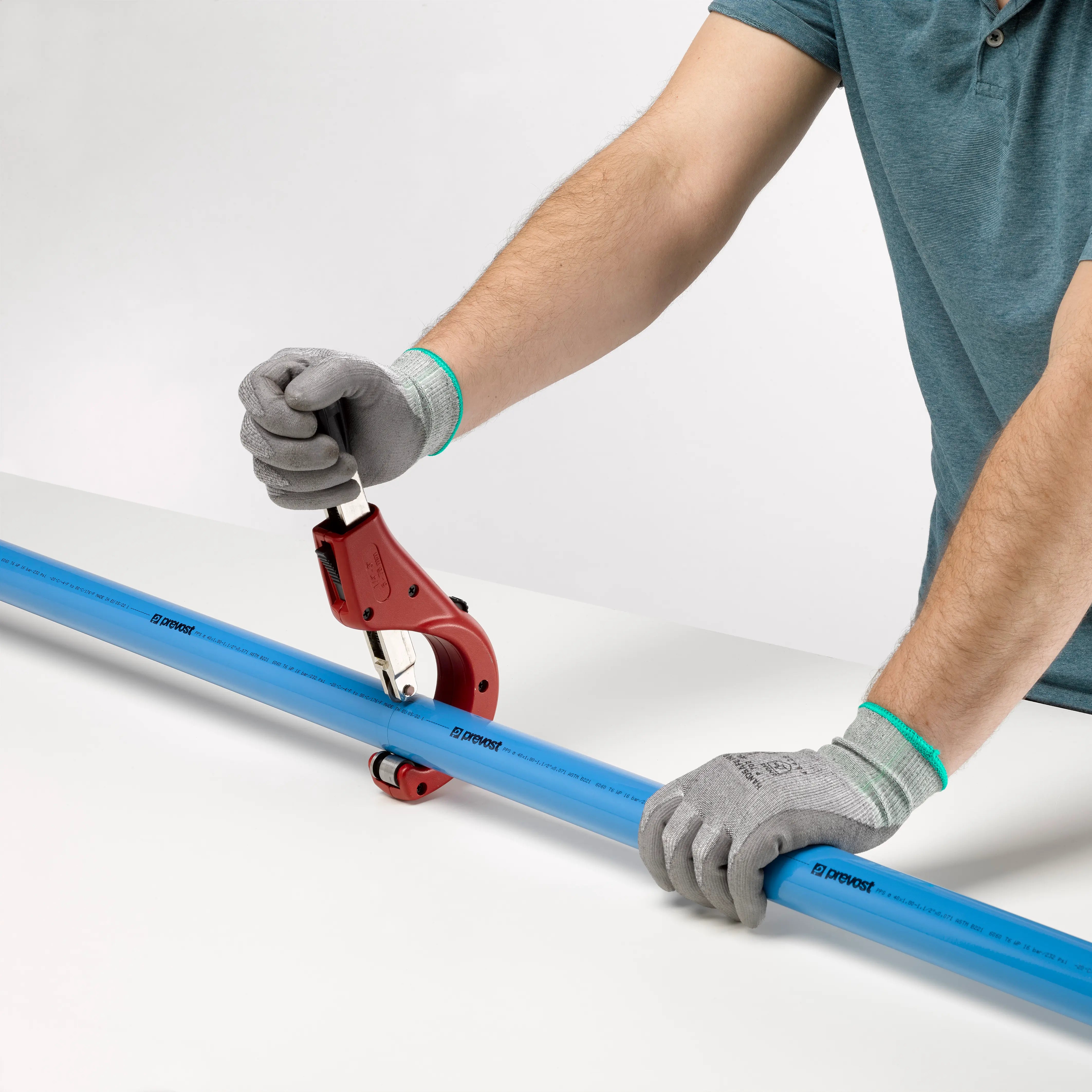 Aluminum Blue Pipe for Compressed Air by Prevost (10 to 18ft)