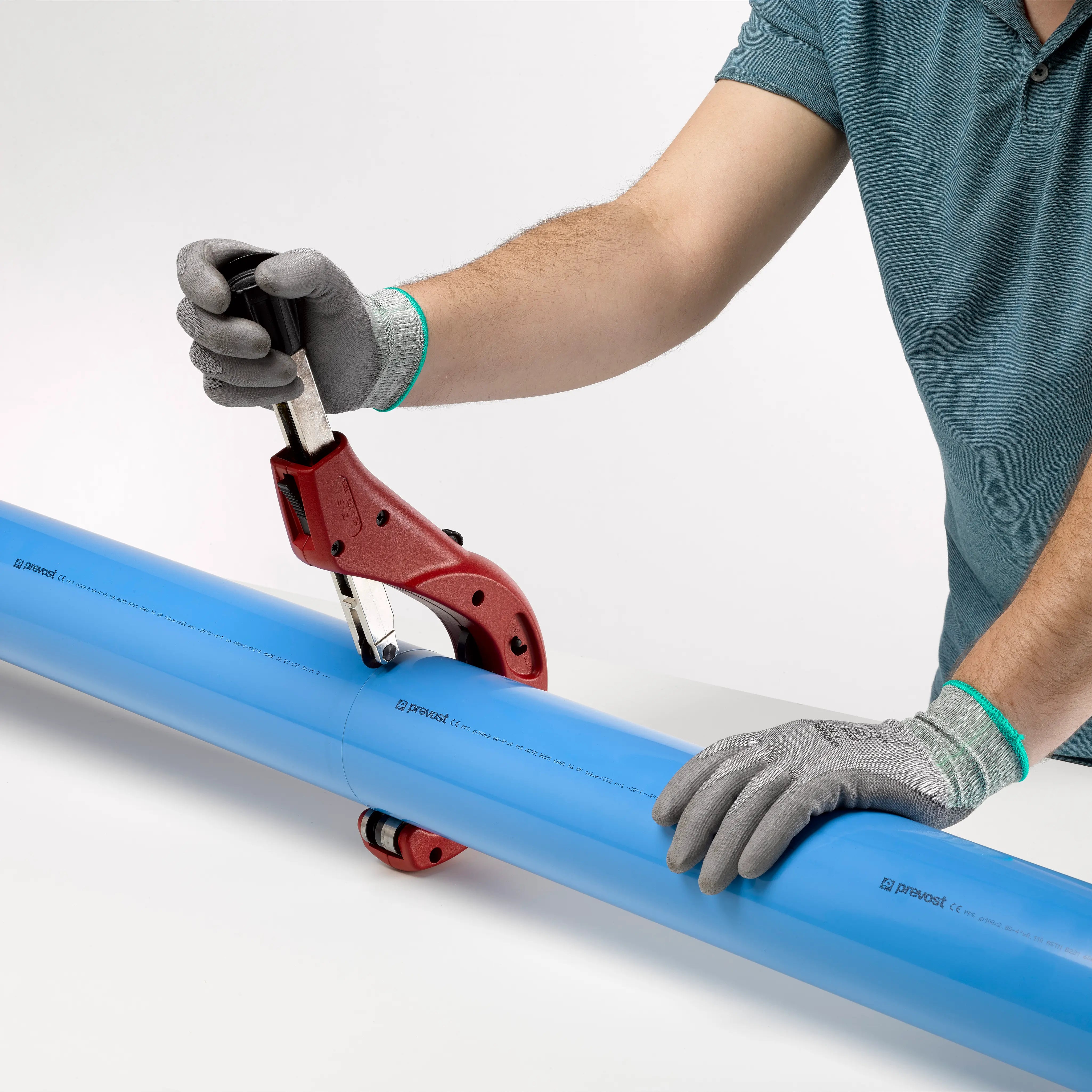 Aluminum Blue Pipe for Compressed Air by Prevost (10 to 18ft)