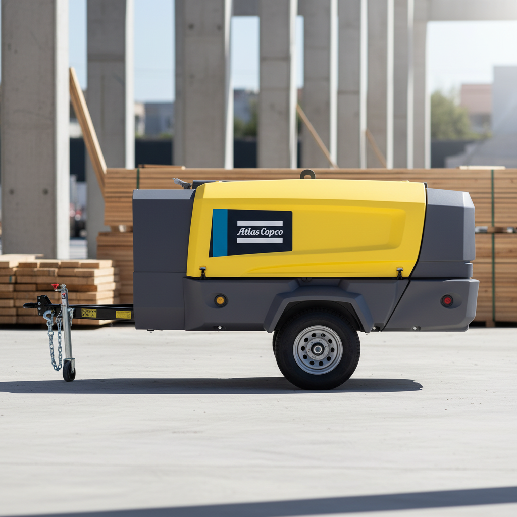 Atlas Copco X-Air 375-150 JD Towable Rotary Screw Air Compressor