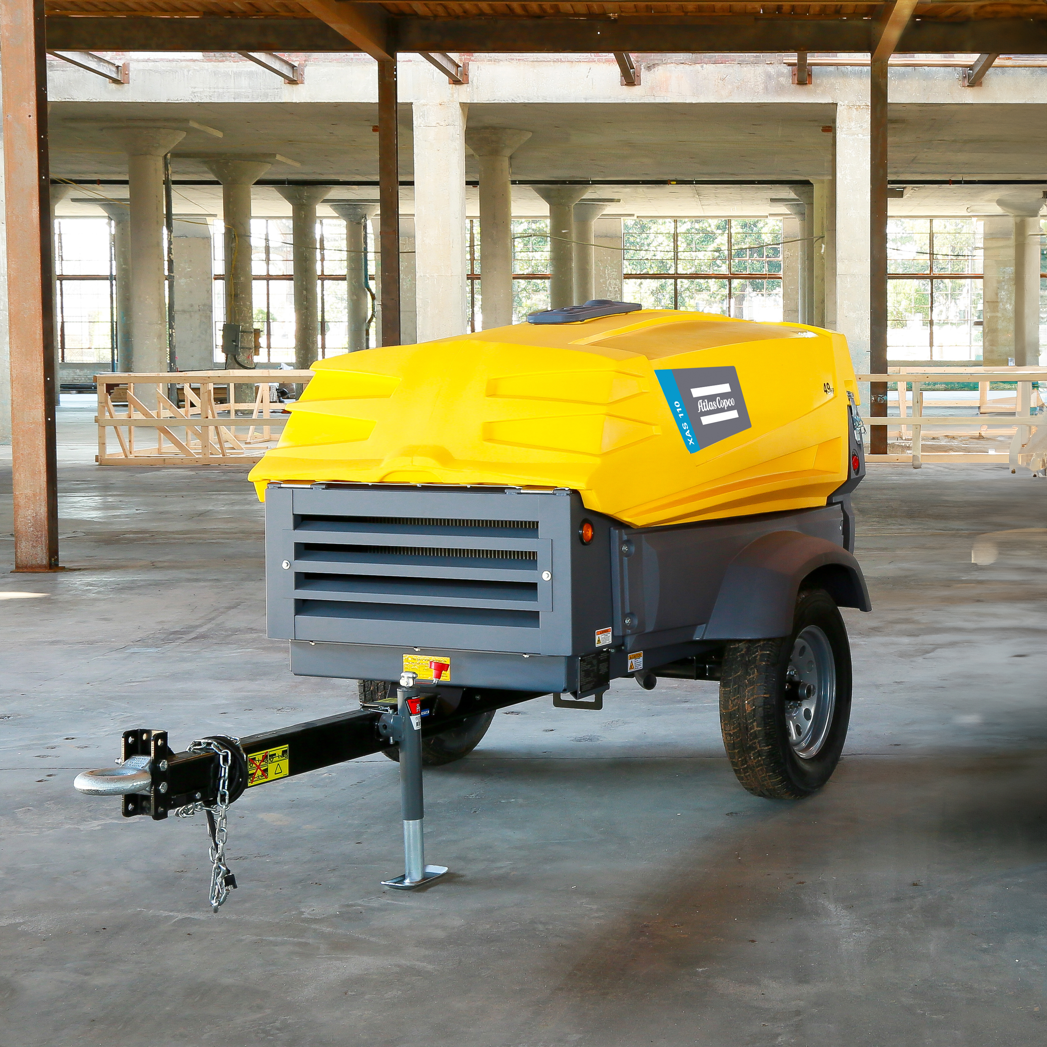 Atlas Copco XAS 185 KDU Towable Air Compressor