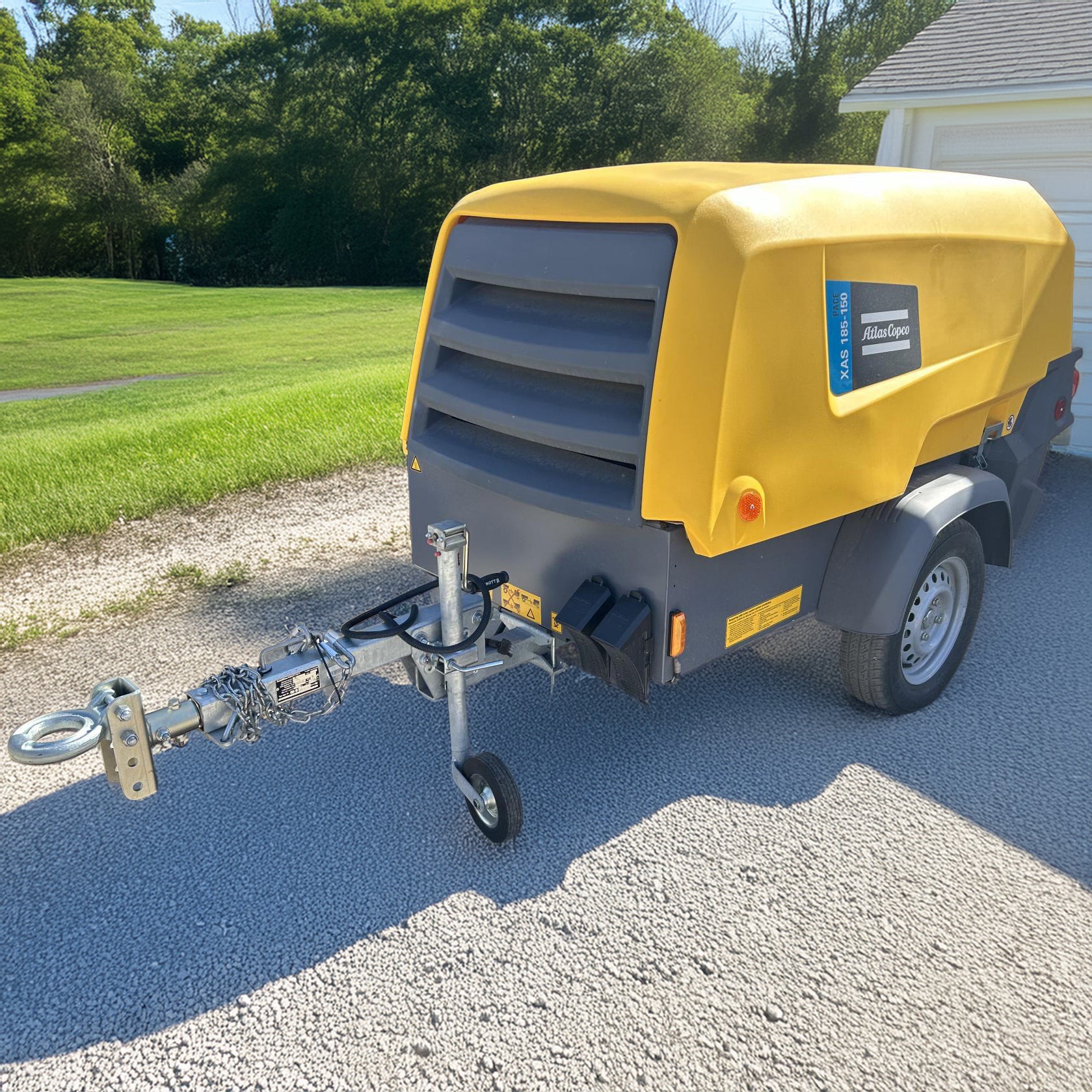 Atlas Copco XAS 185-150 PACE Towable Rotary Screw Air Compressor