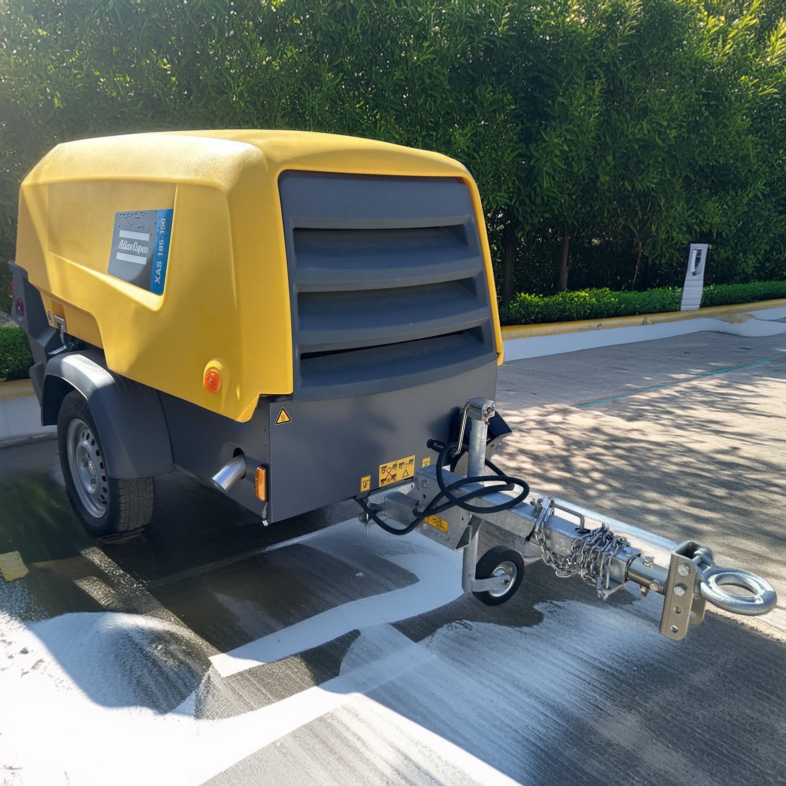 Atlas Copco XAS 185-150 PACE Towable Rotary Screw Air Compressor