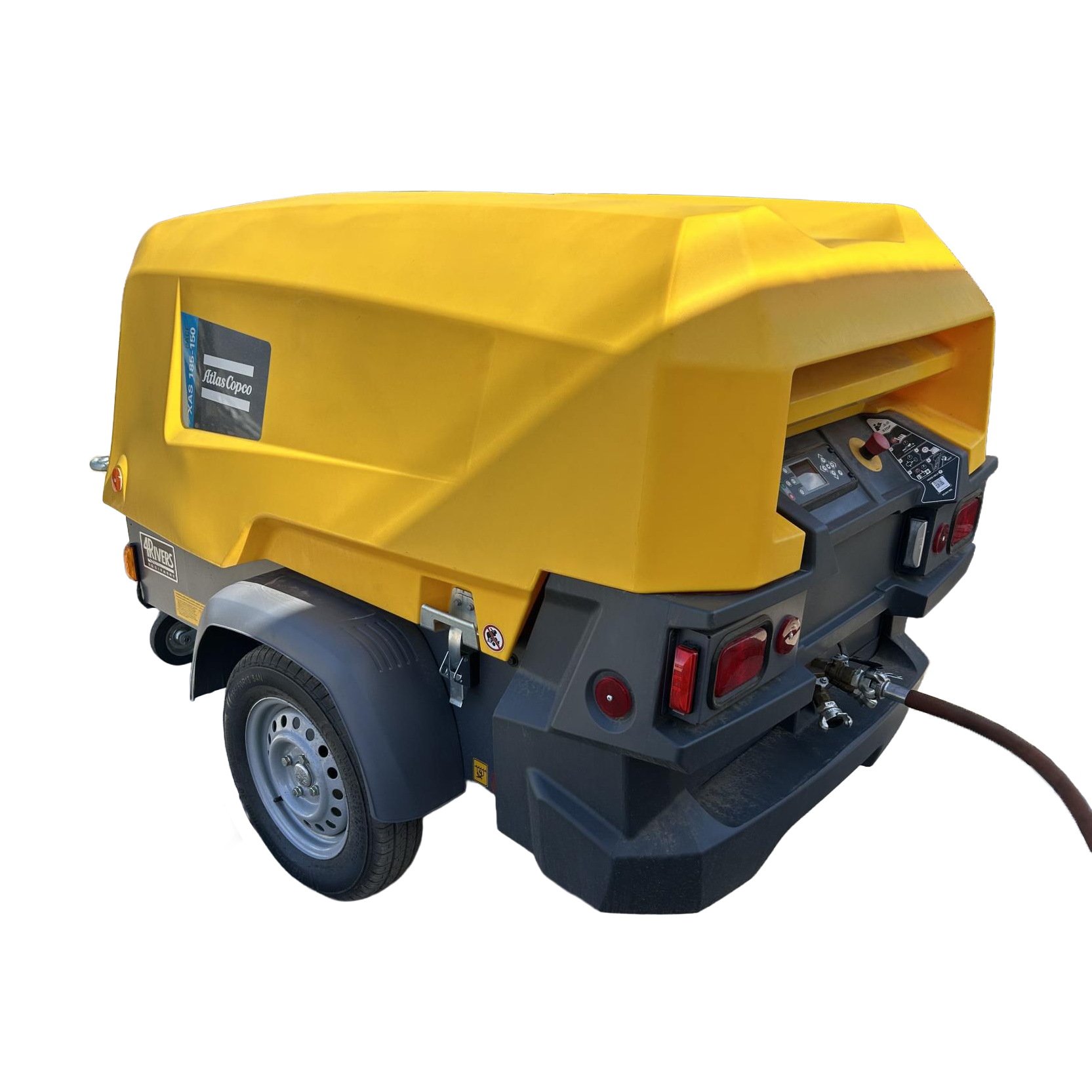 Atlas Copco XAS 185-150 PACE Towable Rotary Screw Air Compressor