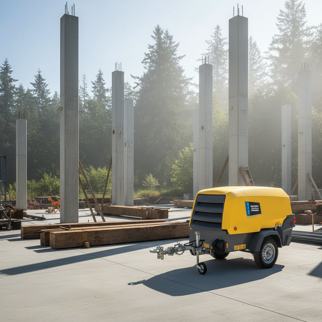 Atlas Copco XAS 185-150 PACE Towable Rotary Screw Air Compressor