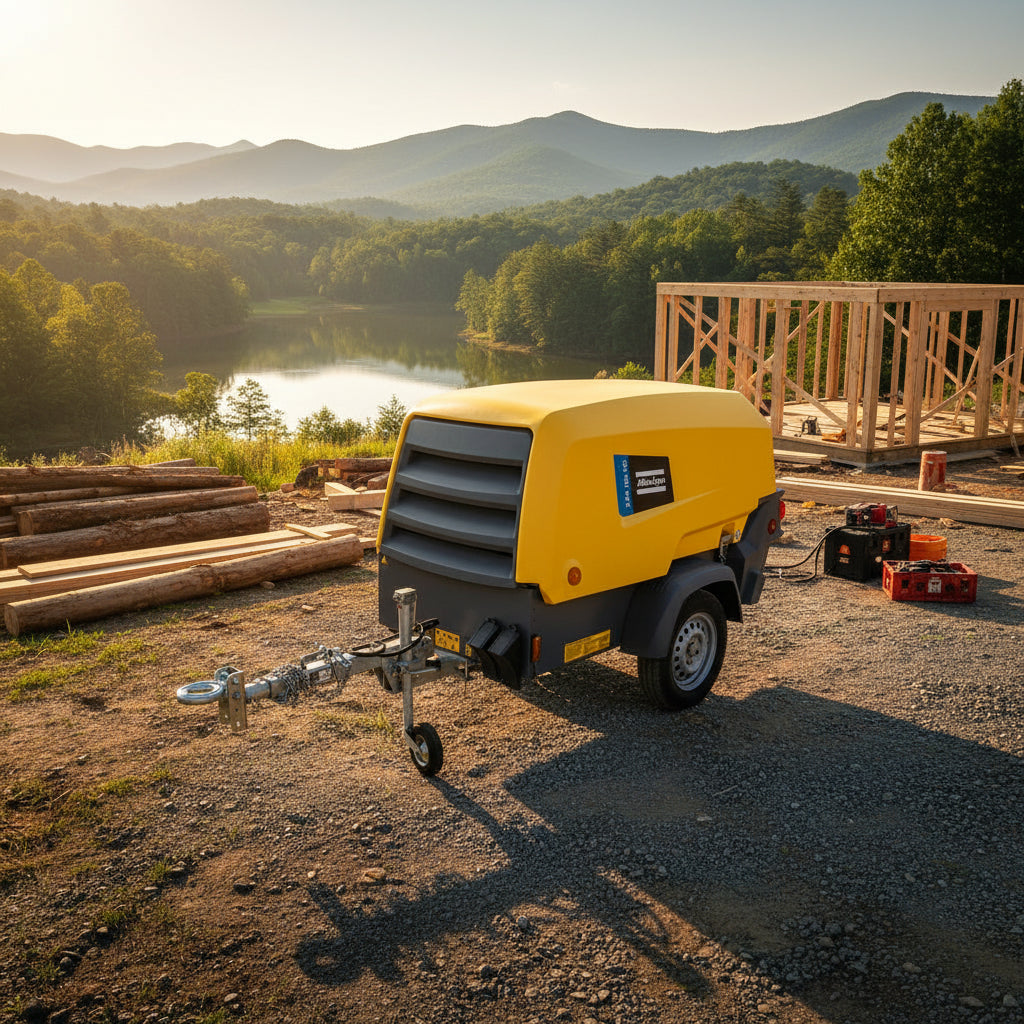 Atlas Copco XAS 185-150 PACE Towable Rotary Screw Air Compressor