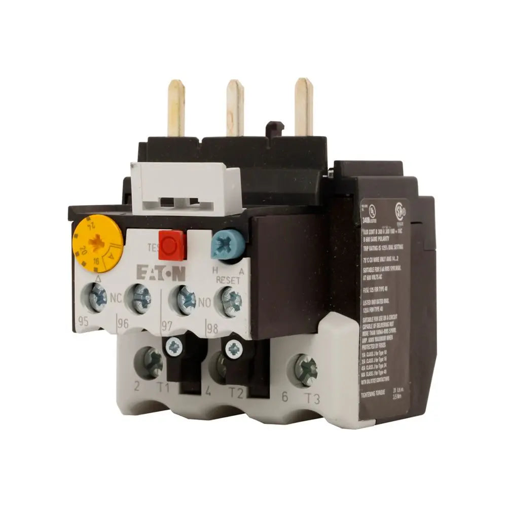 Eaton XTOB 55 mm DC frame IEC bimetallic overload relay