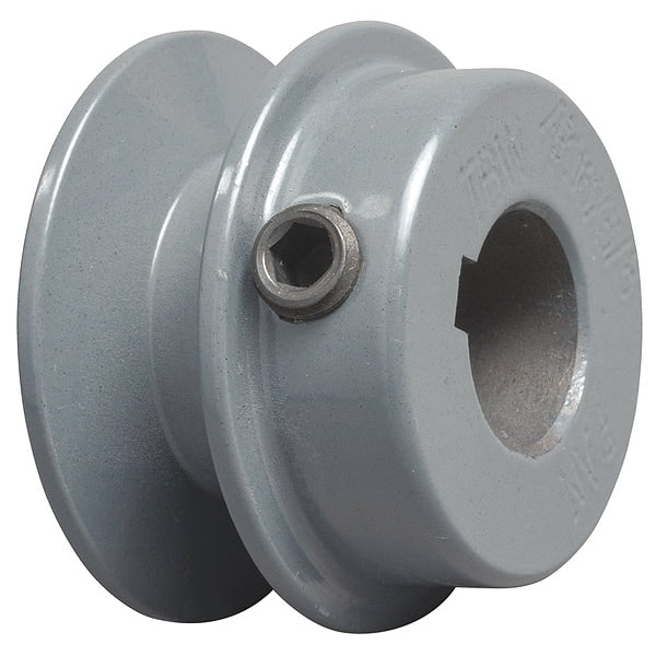 A-Section 1-groove cast iron V-belt pulley, 3/4 inch fixed bore