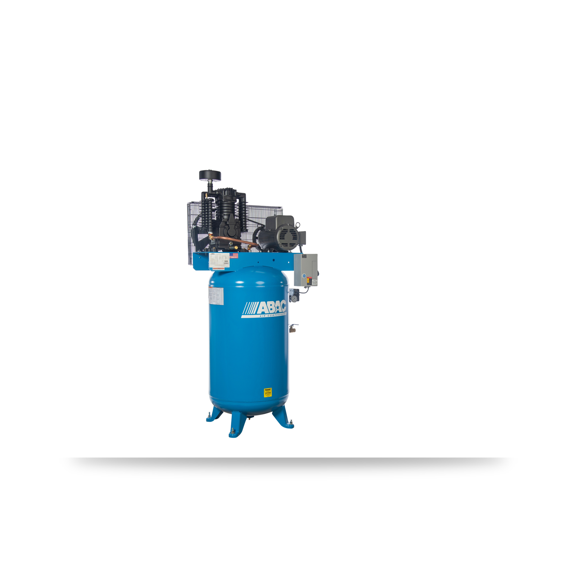 ABAC AB7 series 7.5 HP 80 gallon vertical two-stage air compressor