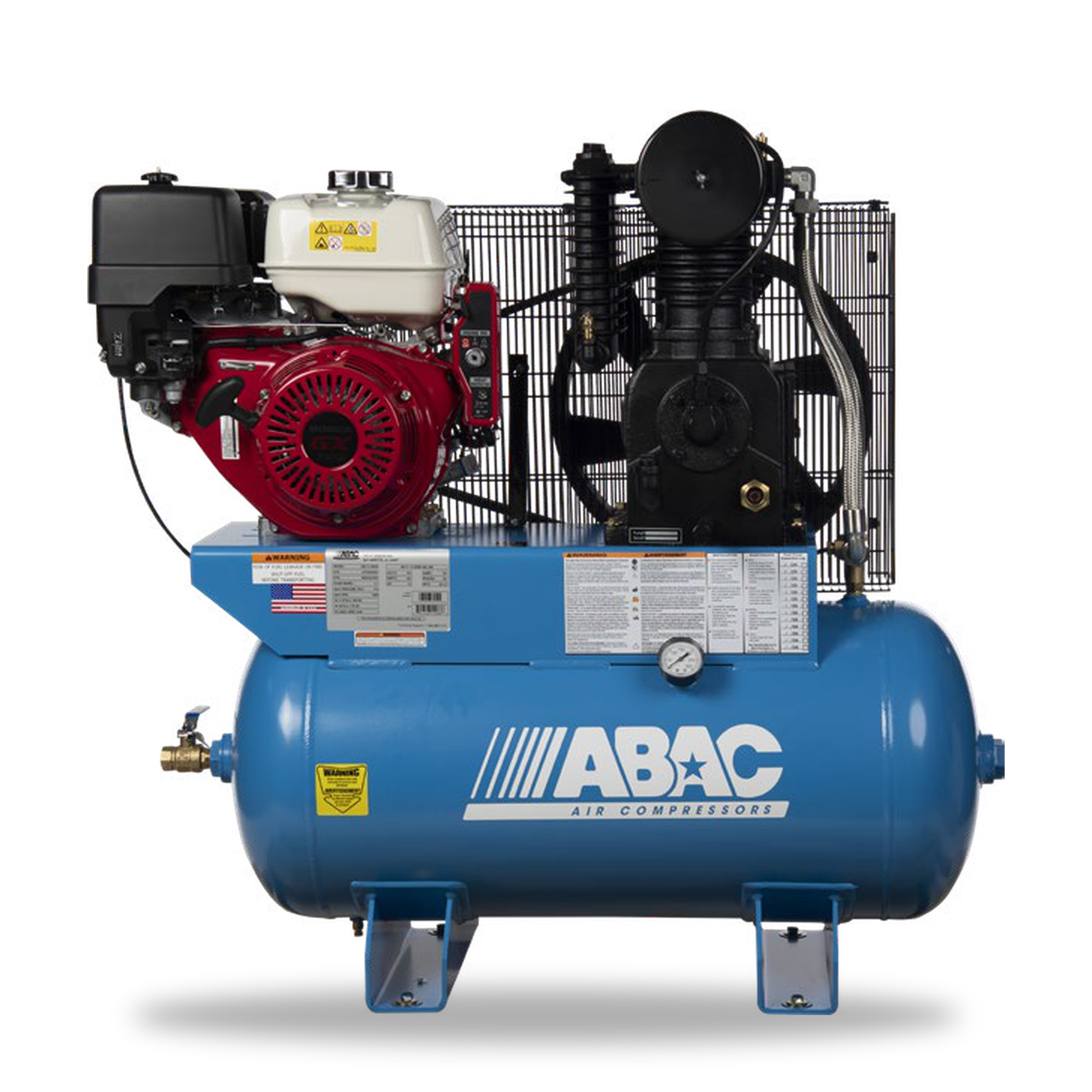 ABAC ABC11-30GH 11 HP Honda gas drive Ironman 30 gallon air compressor