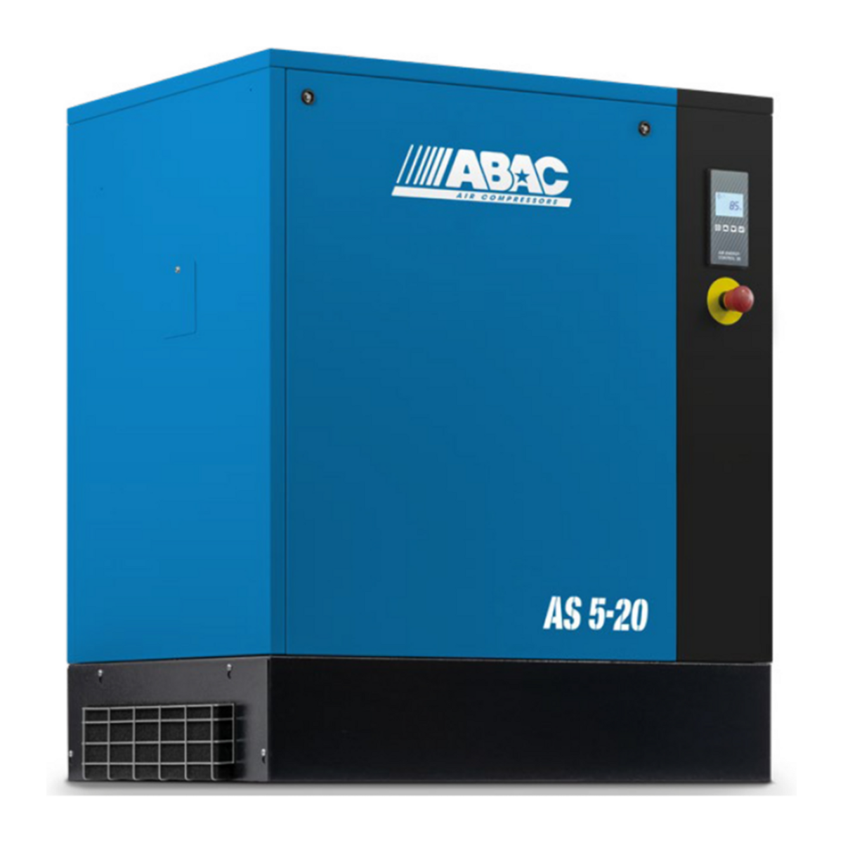ABAC AS-5501BM 5 HP base mount rotary screw air compressor, 150 PSI