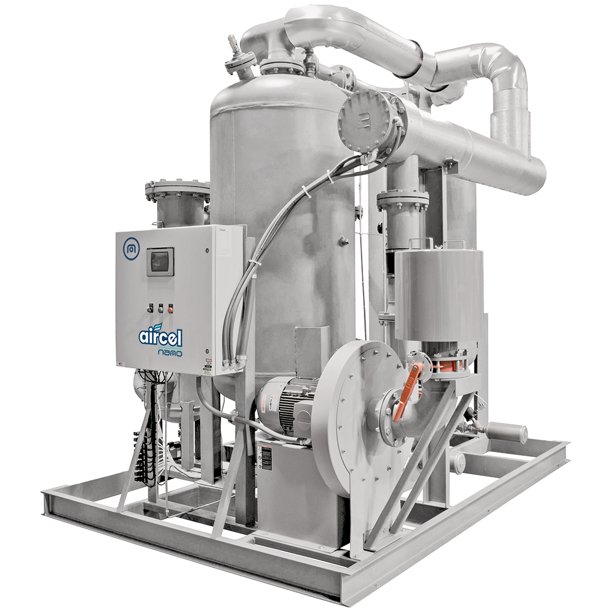 nano ABP blower purge twin tower desiccant air dryer with regenerative blower and heater