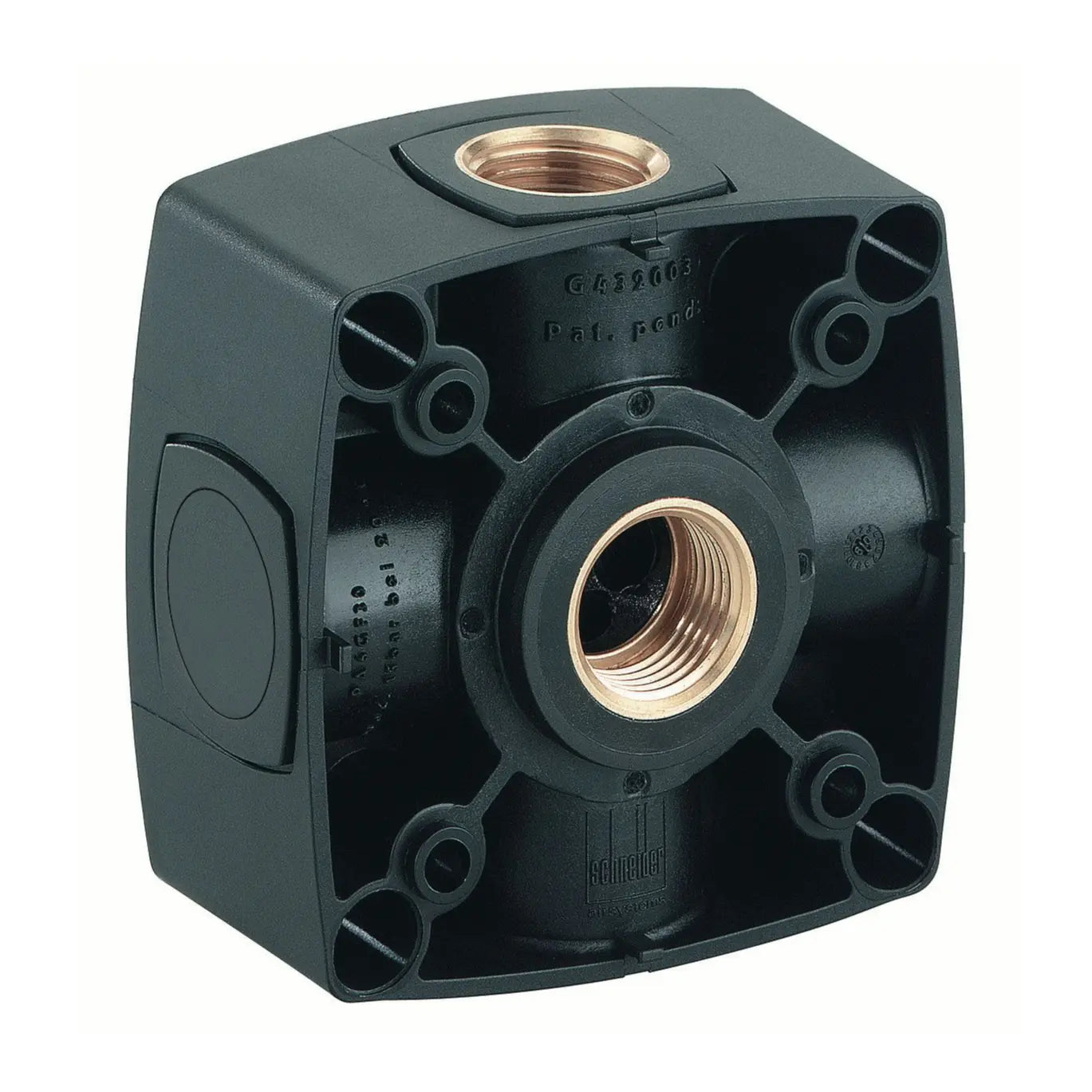 AIRnet socket box 2x1/2 for compressed air